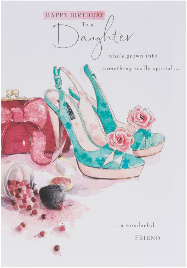 Daughter Birthday Card - Shose and Bag