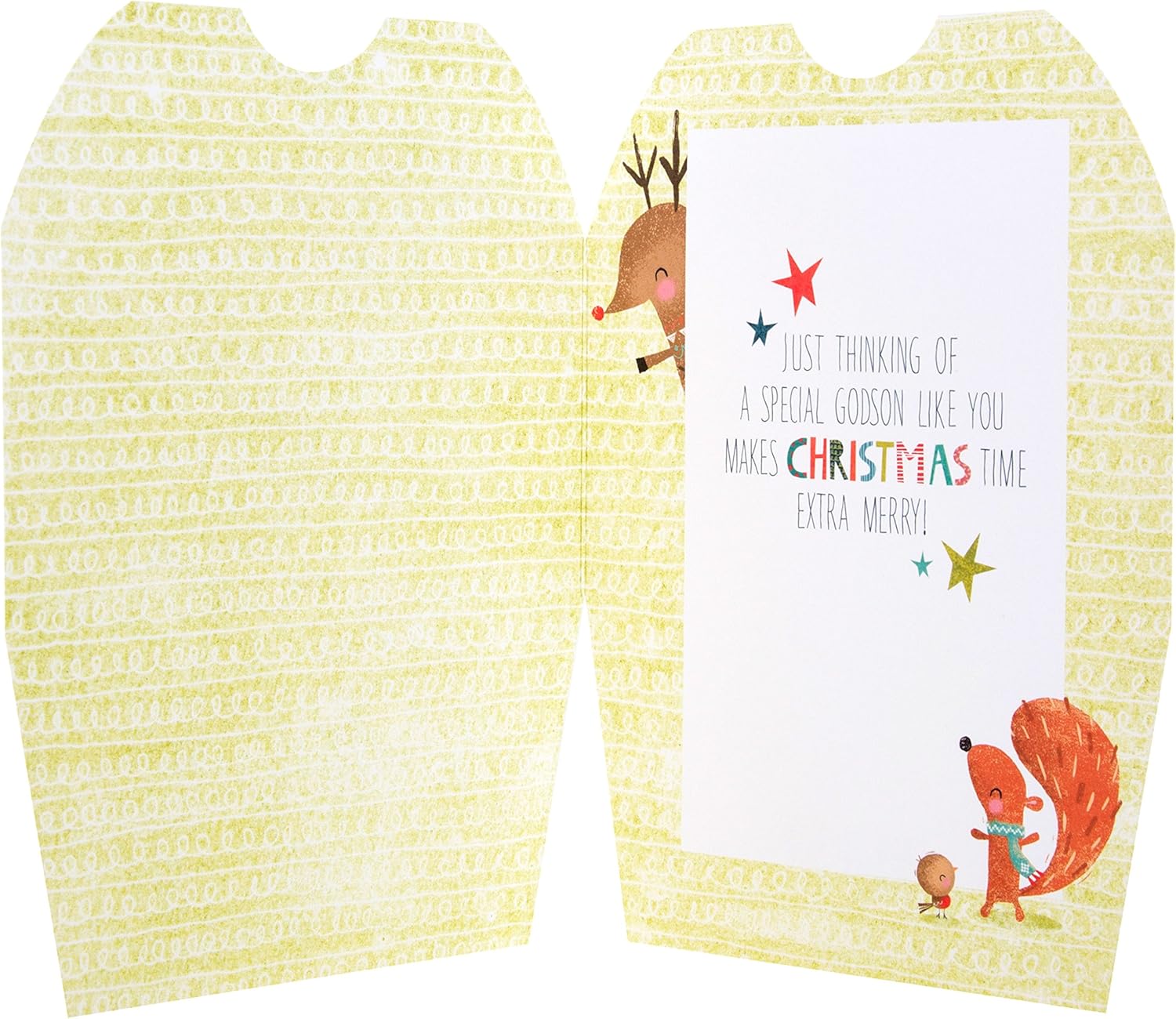 Hallmark Godson Christmas Card - 'Extra Merry'