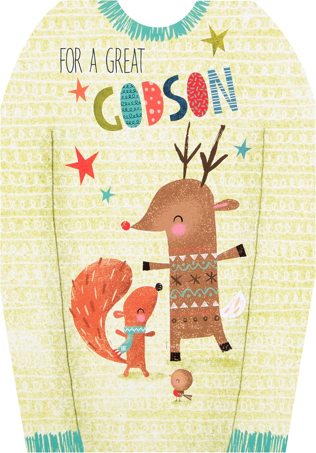 Hallmark Godson Christmas Card - 'Extra Merry'