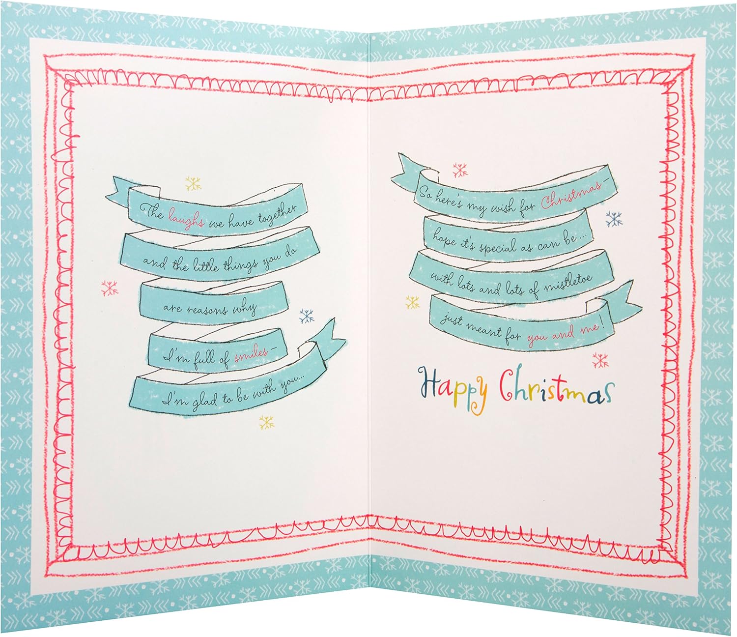 Hallmark Christmas Card to Boyfriend 'Hugs and Kisses'