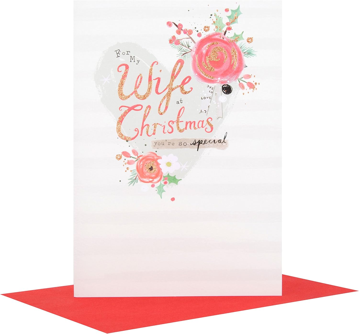 Hallmark For My Wife at Christmas Card -'So Special' - Medium