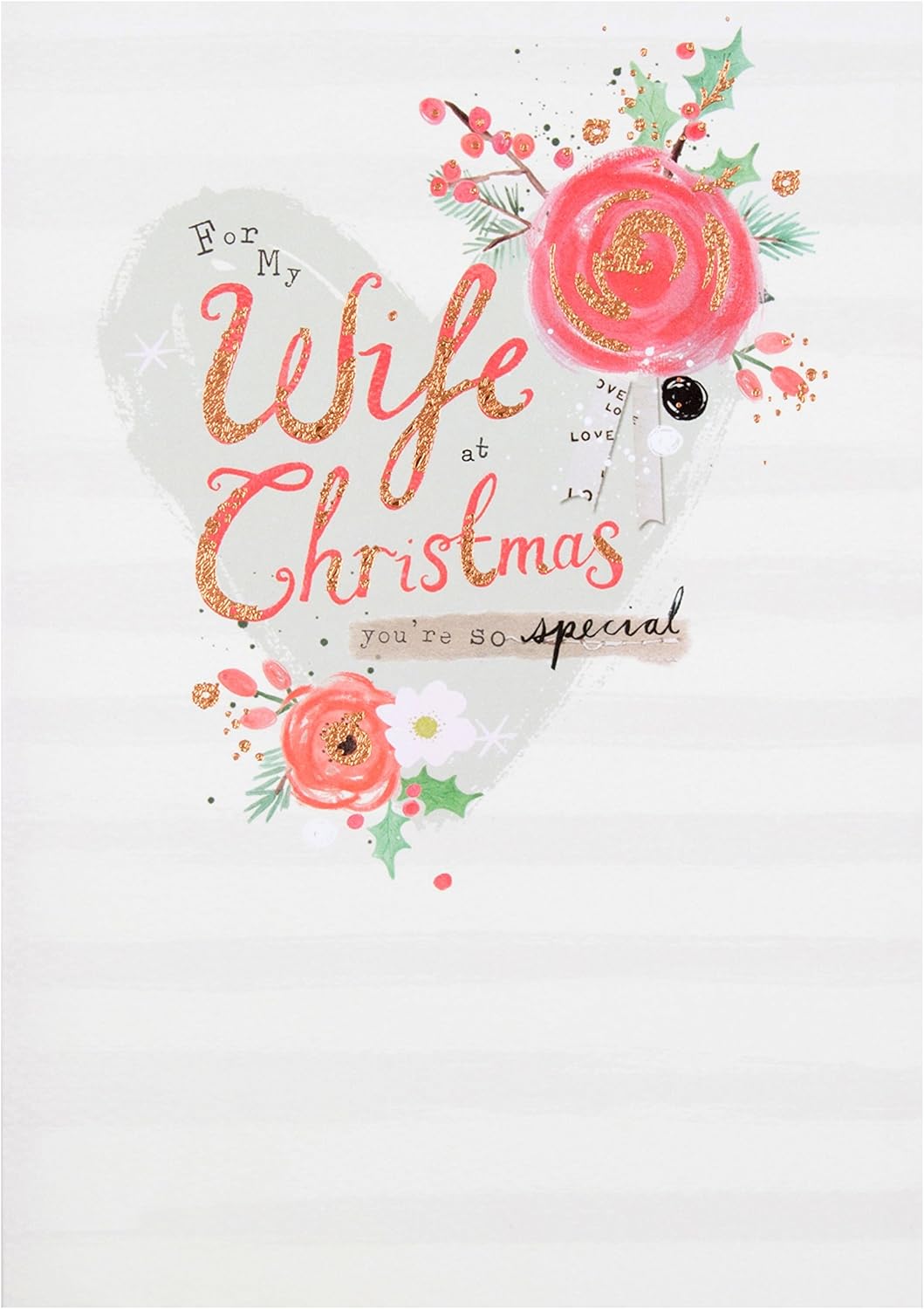 Hallmark For My Wife at Christmas Card -'So Special' - Medium