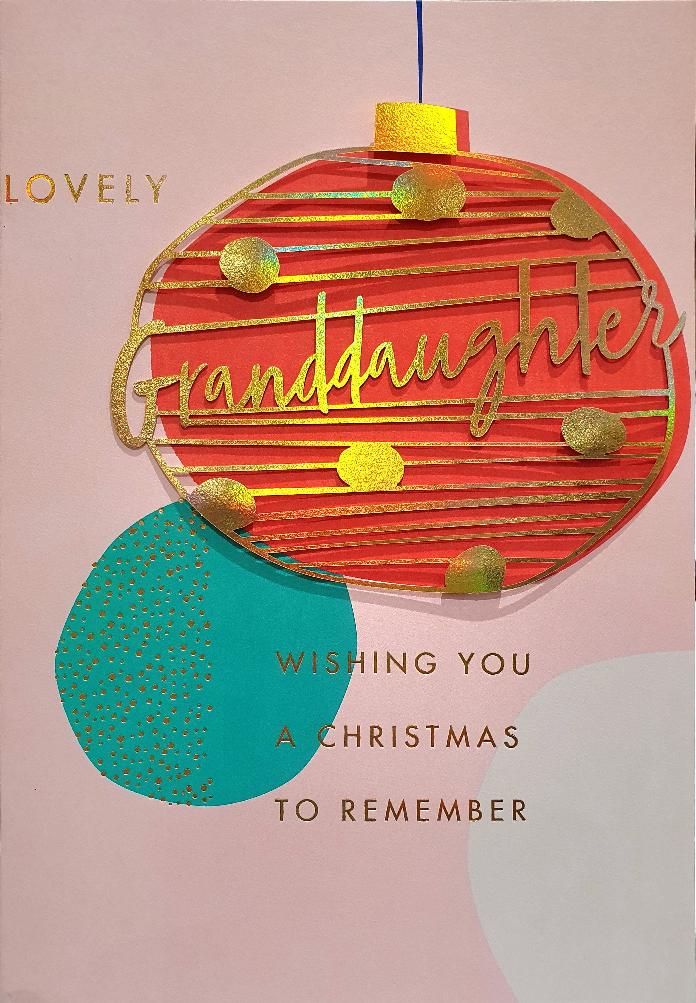 Hallmark Granddaughter Christmas Card - Wishing You a Christmas to Remember