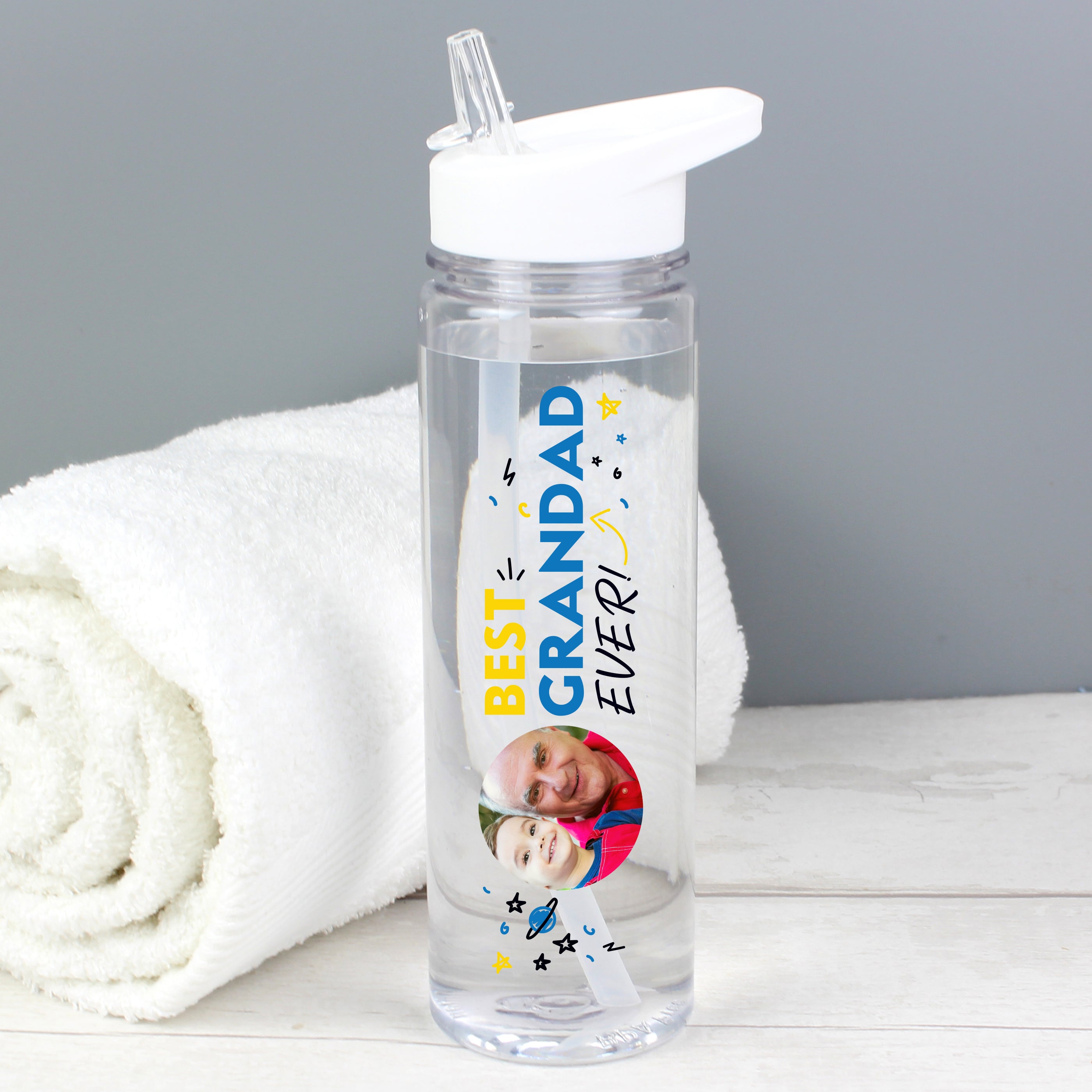 Personalised Best Ever Photo Upload Water Bottle