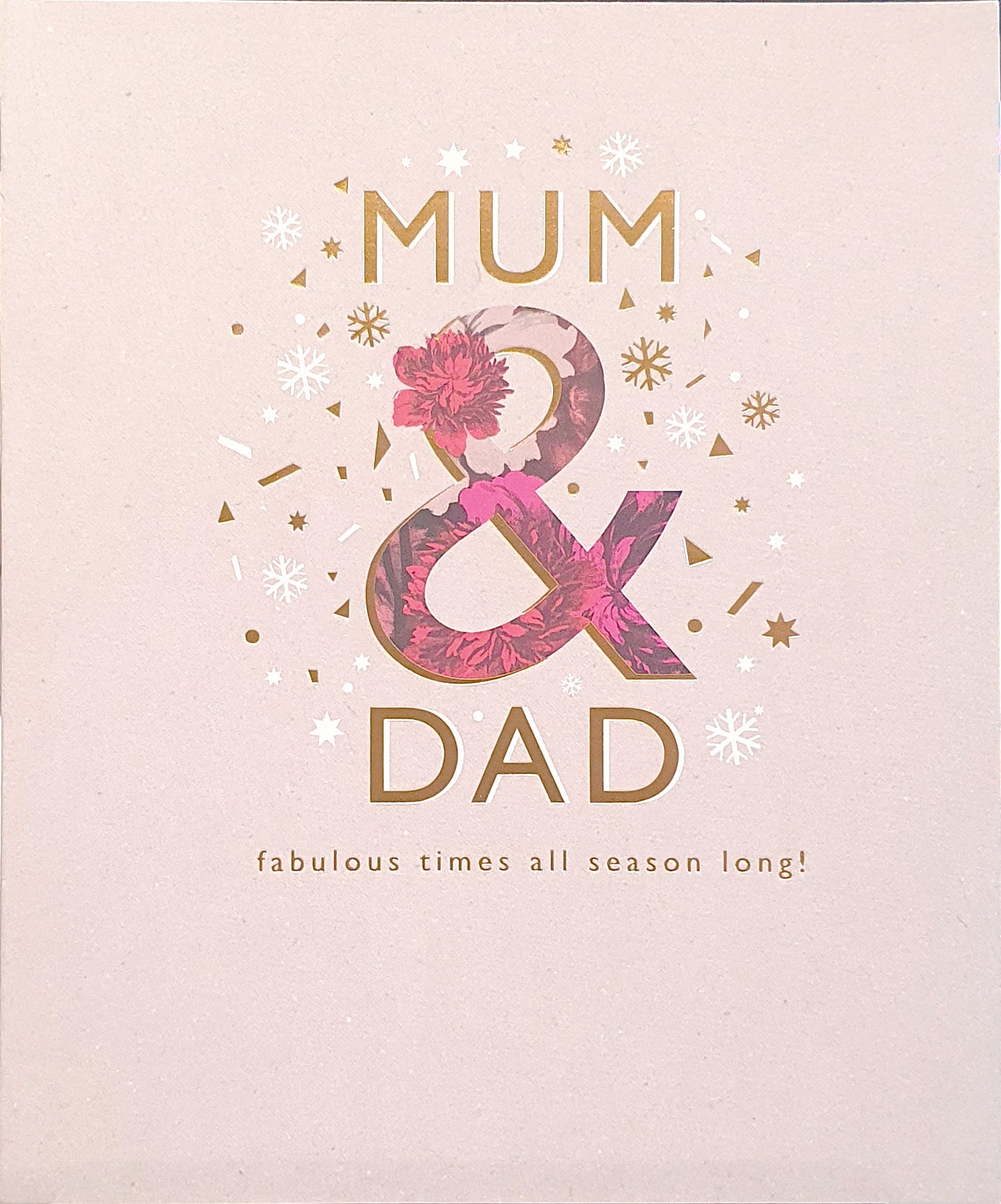 Hallmark Mum & Dad Christmas Card - Mum & Dad Fabulous Times All Season Long!