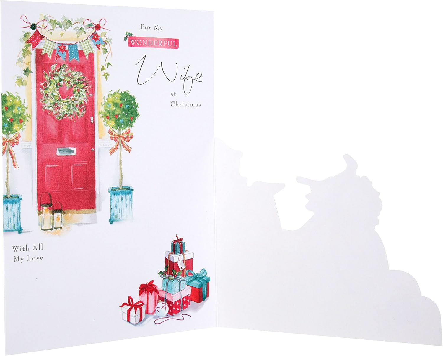 Hallmark Wife Christmas Card 'All My Love' - Medium