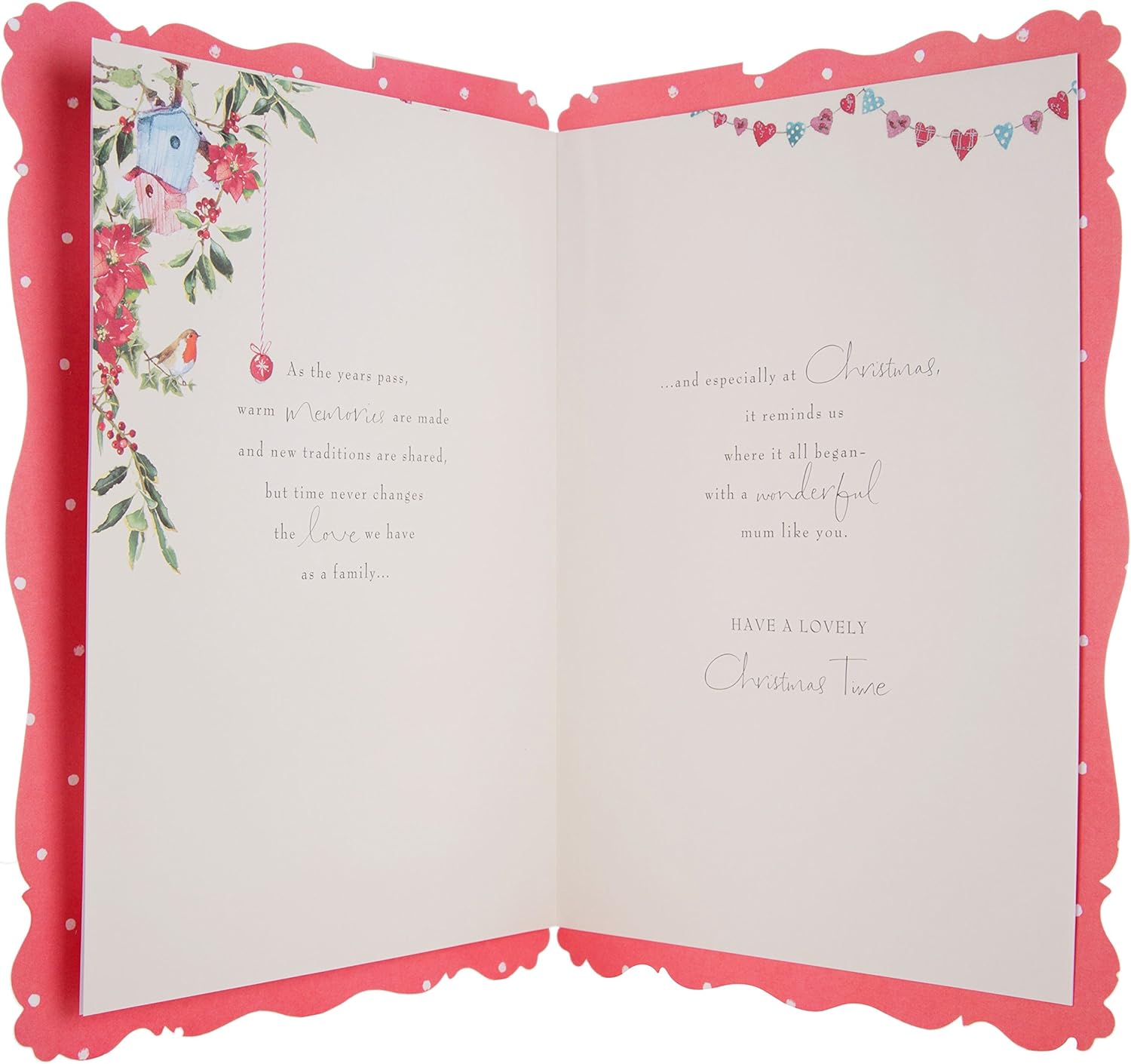 Hallmark Large Mum "with Love" Christmas Card