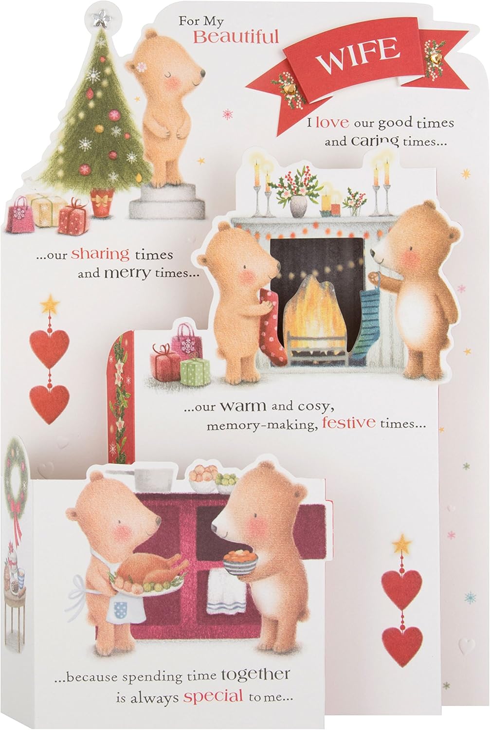 Hallmark Large Wife "Pop Up" Christmas Card