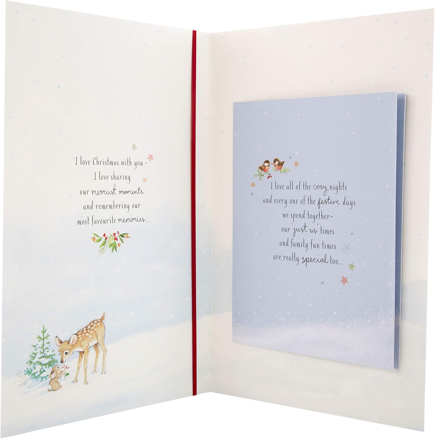 Hallmark Lovely Wife Medium Christmas Card "You"re The Heart"