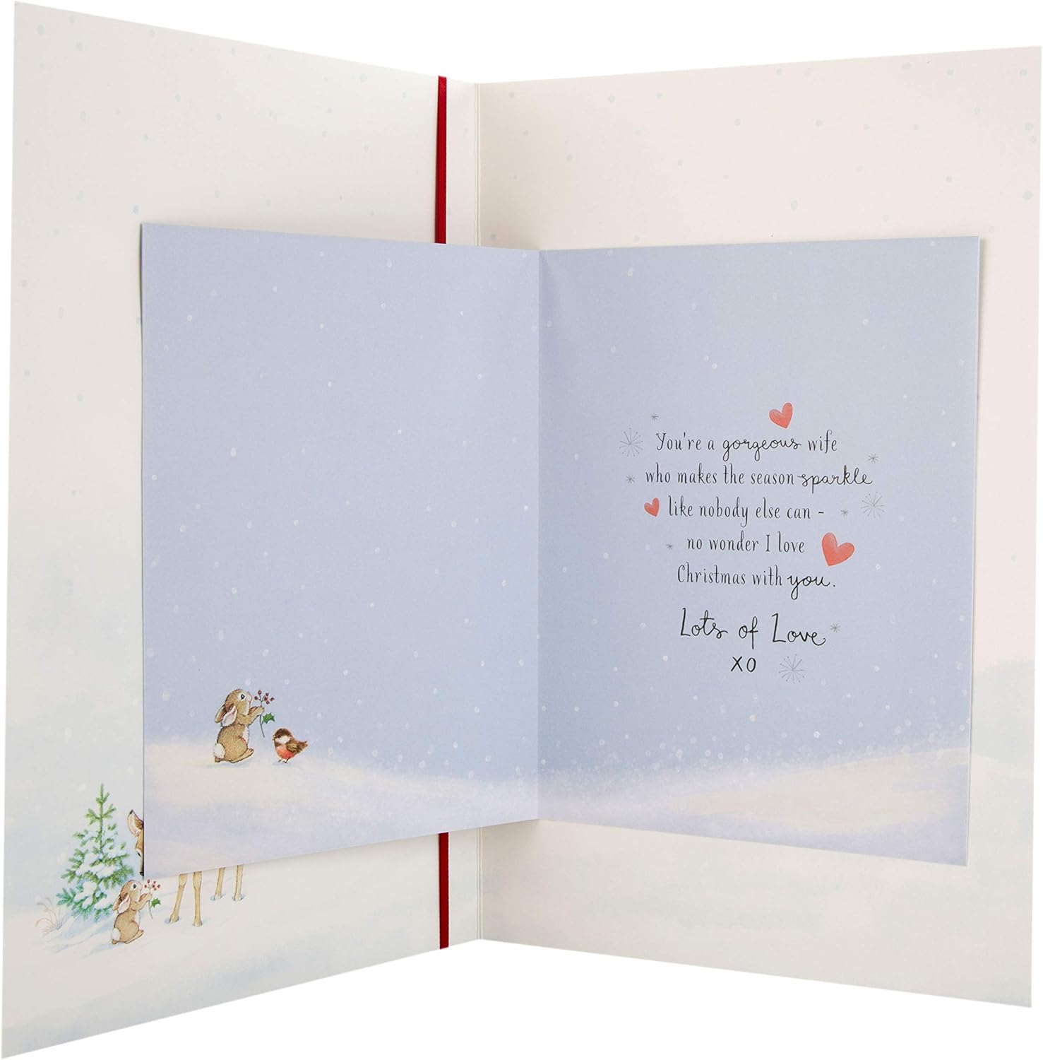 Hallmark Lovely Wife Medium Christmas Card "You"re The Heart"