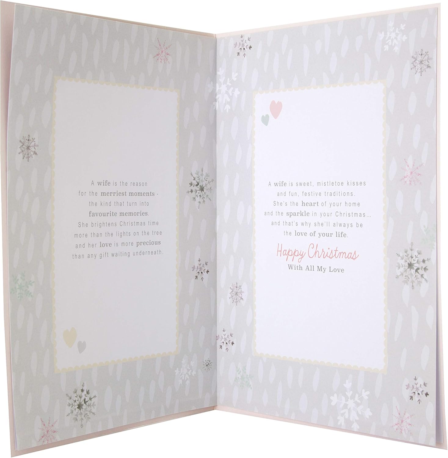 Hallmark Wife Large Christmas Card "All My Love"