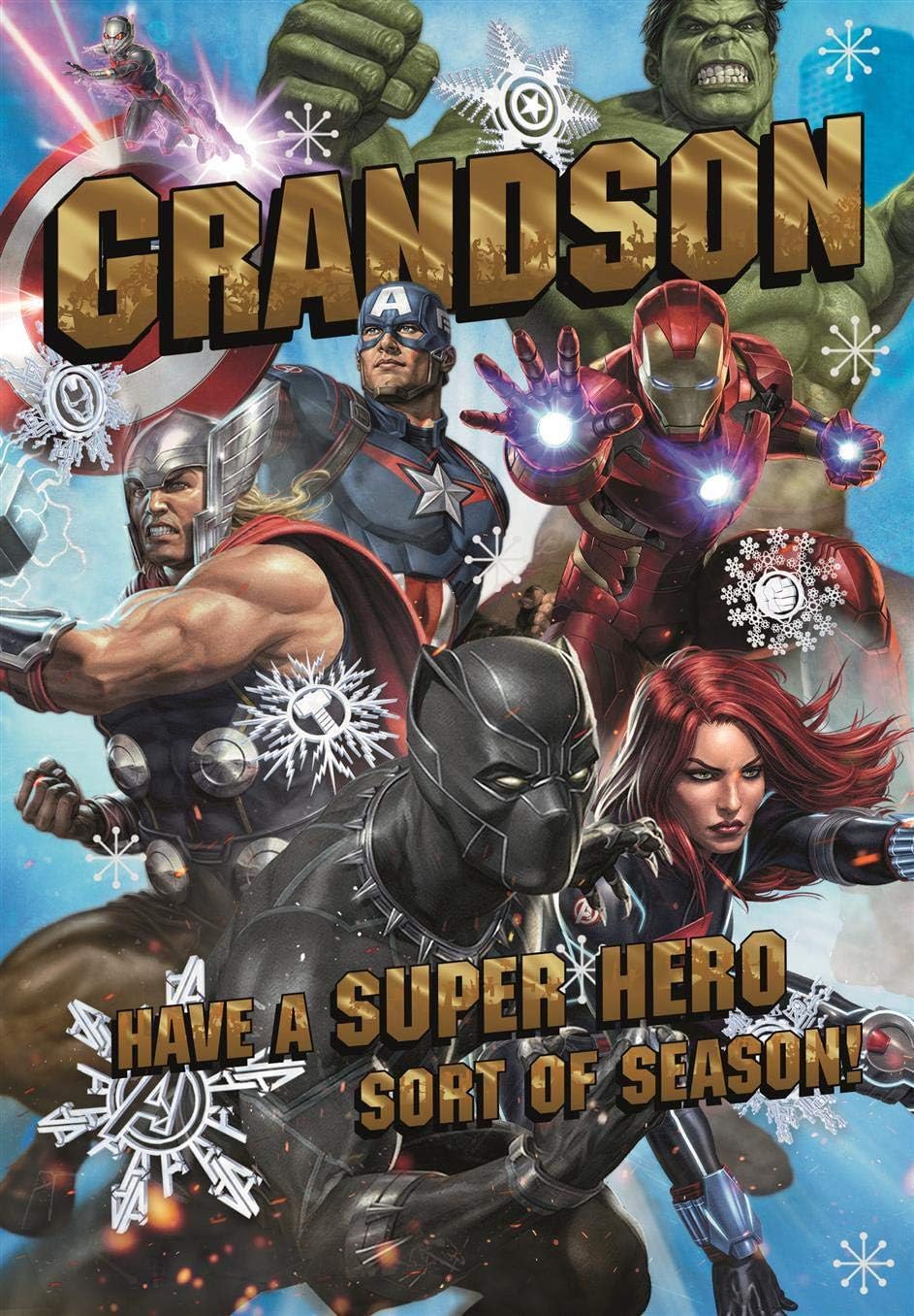 Marvel Grandson Avengers Pop Up Christmas Card