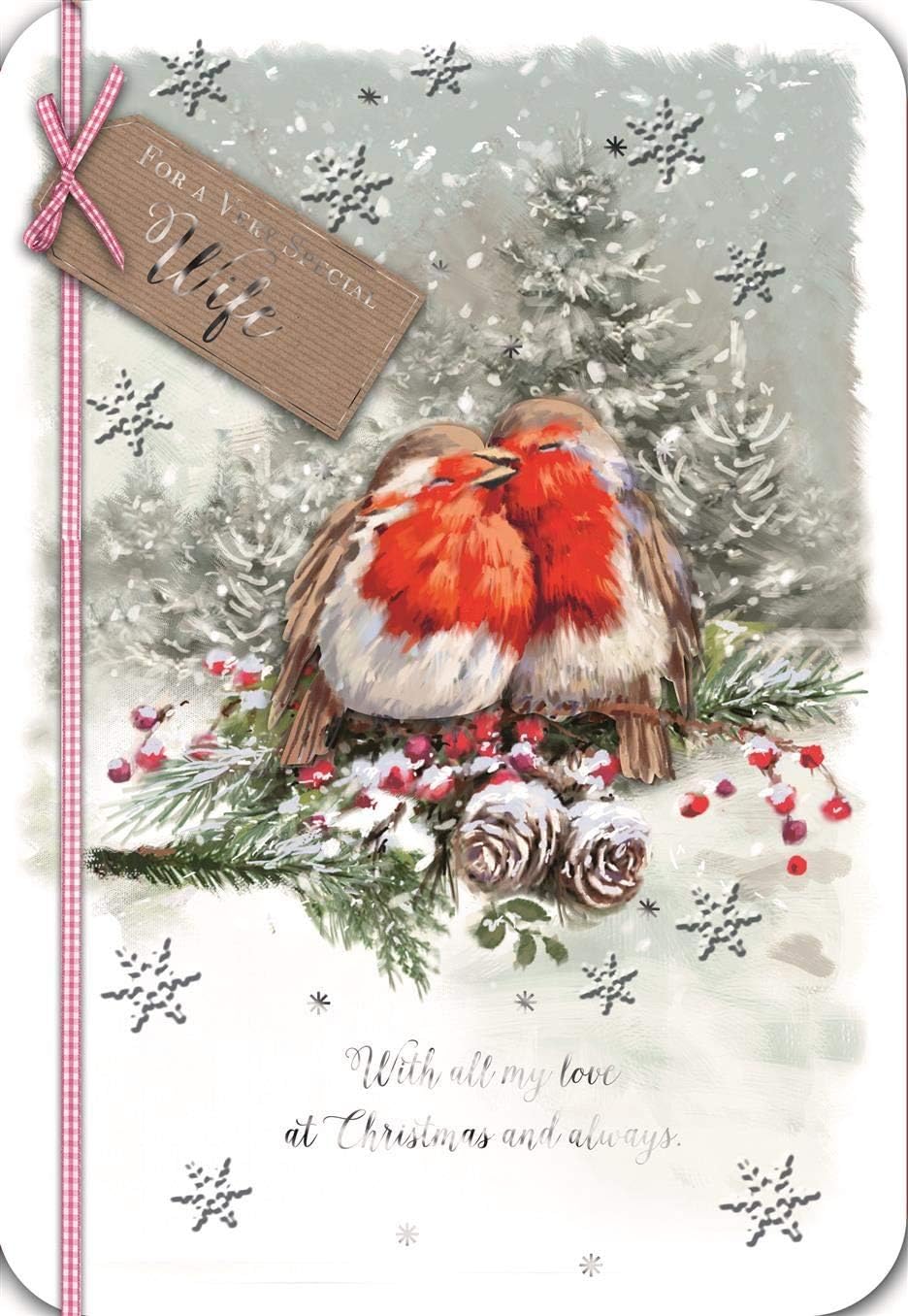 Hallmark Mum Christmas Card - Robin