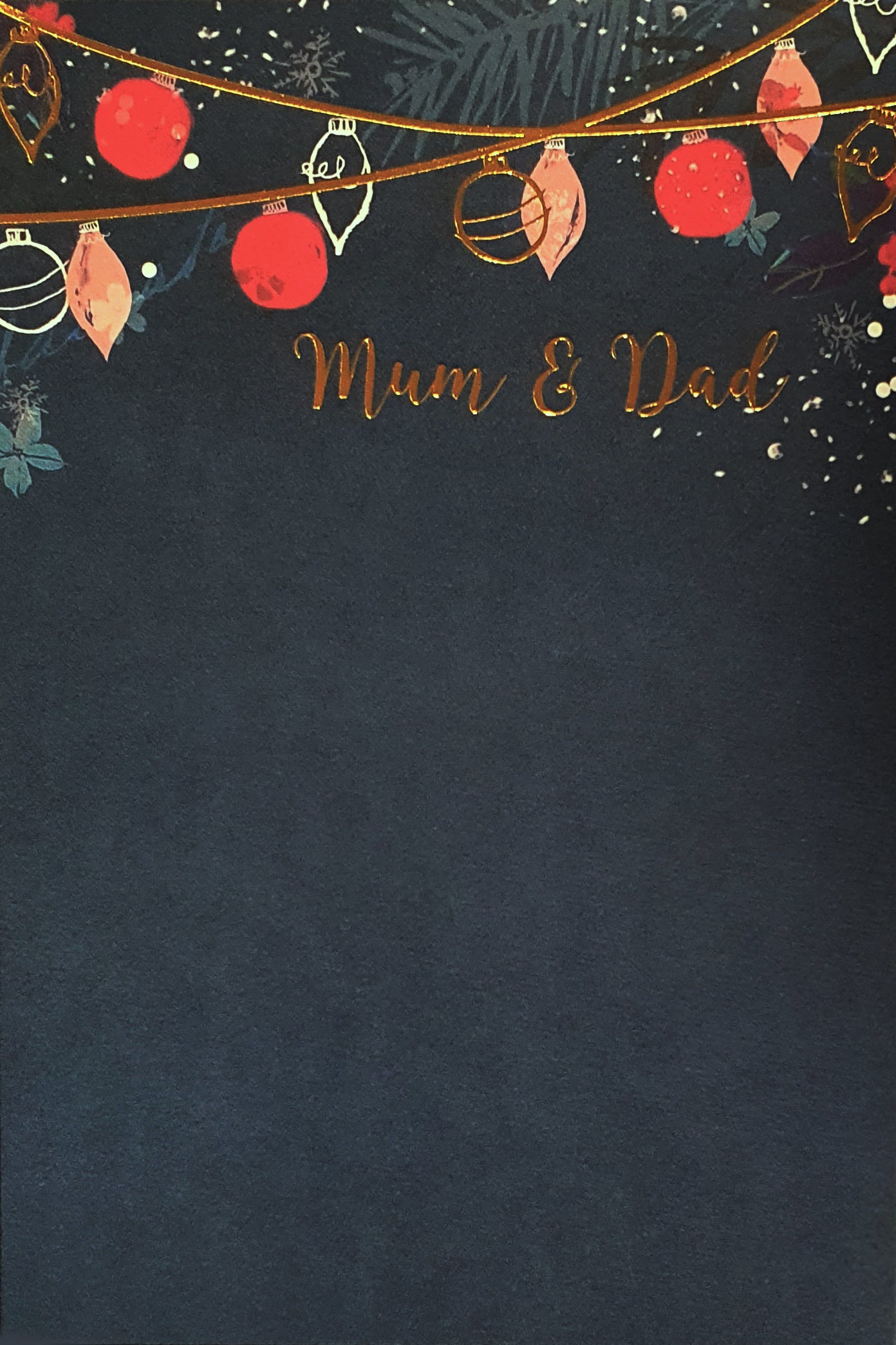 Mum & Dad Christmas Cards -Tickled Fancy