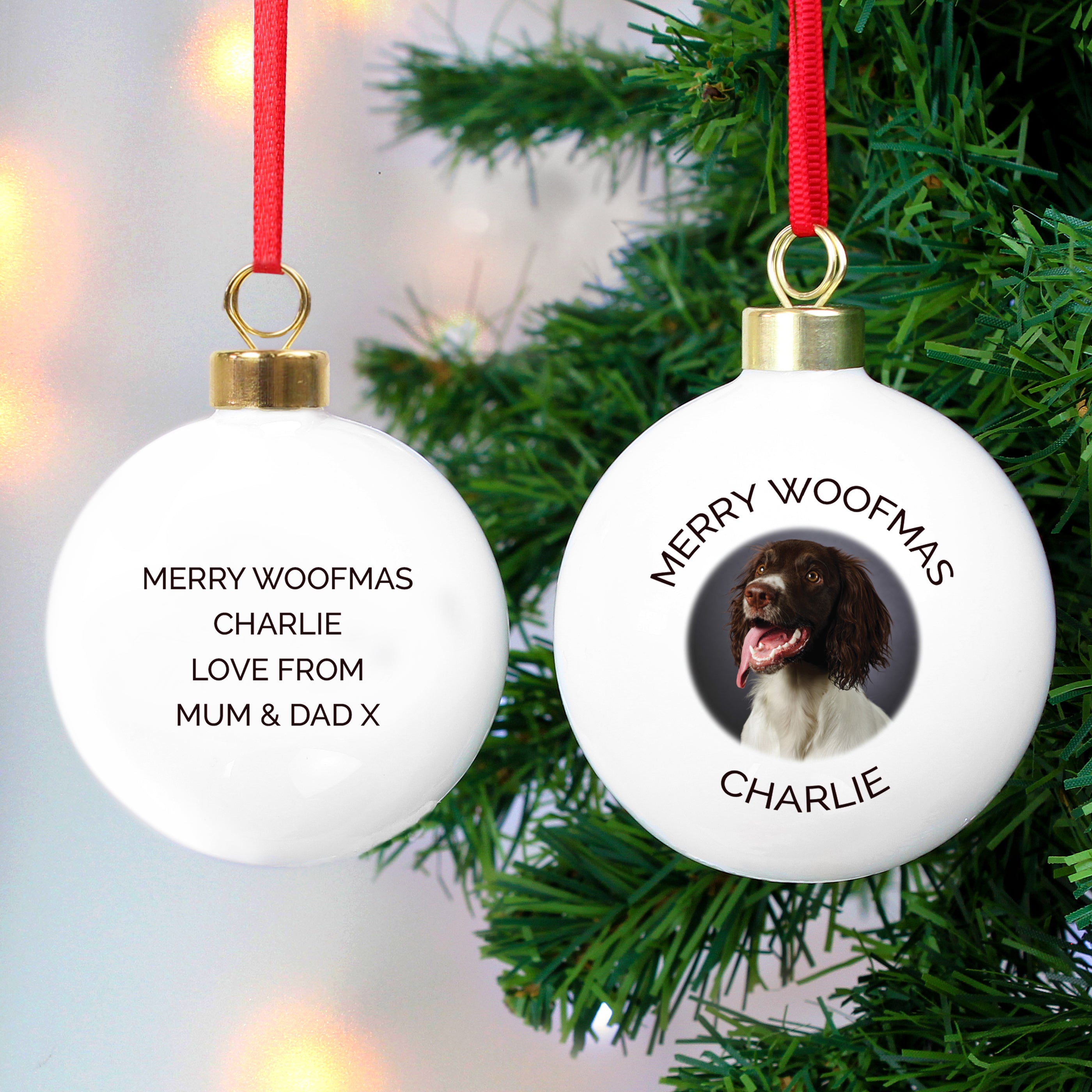 Personalised Photo Upload Bauble