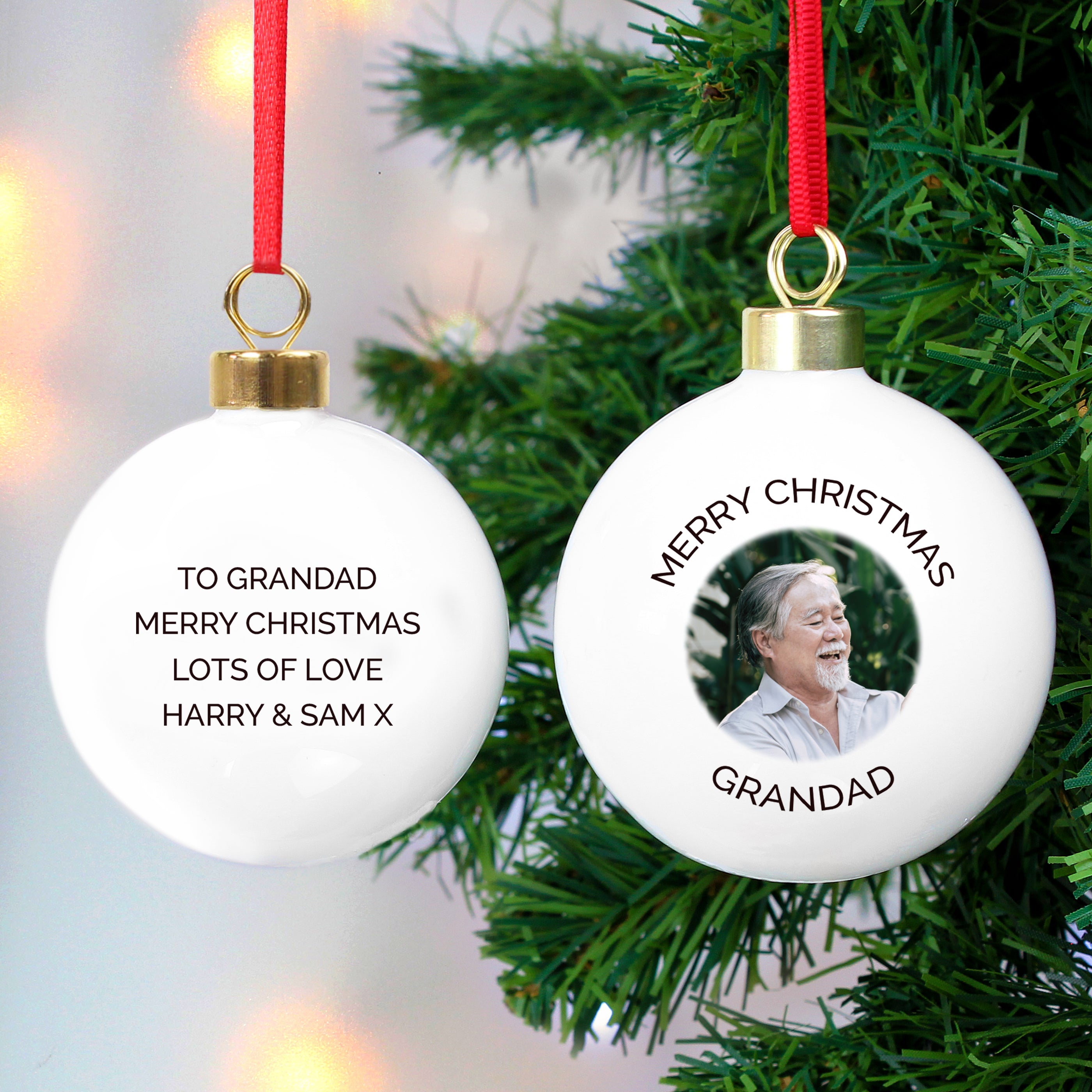 Personalised Photo Upload Bauble