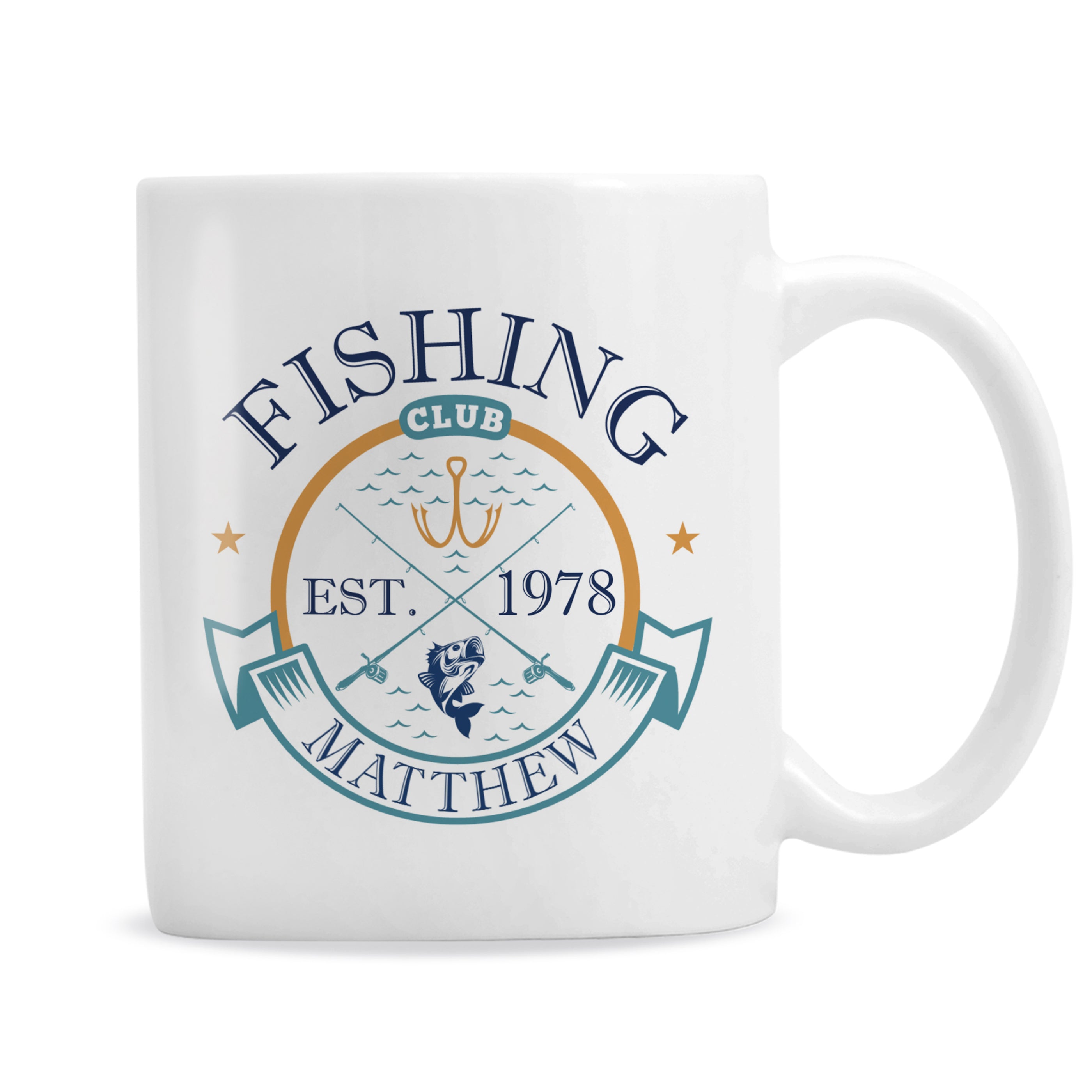 Personalised Fishing Club Mug