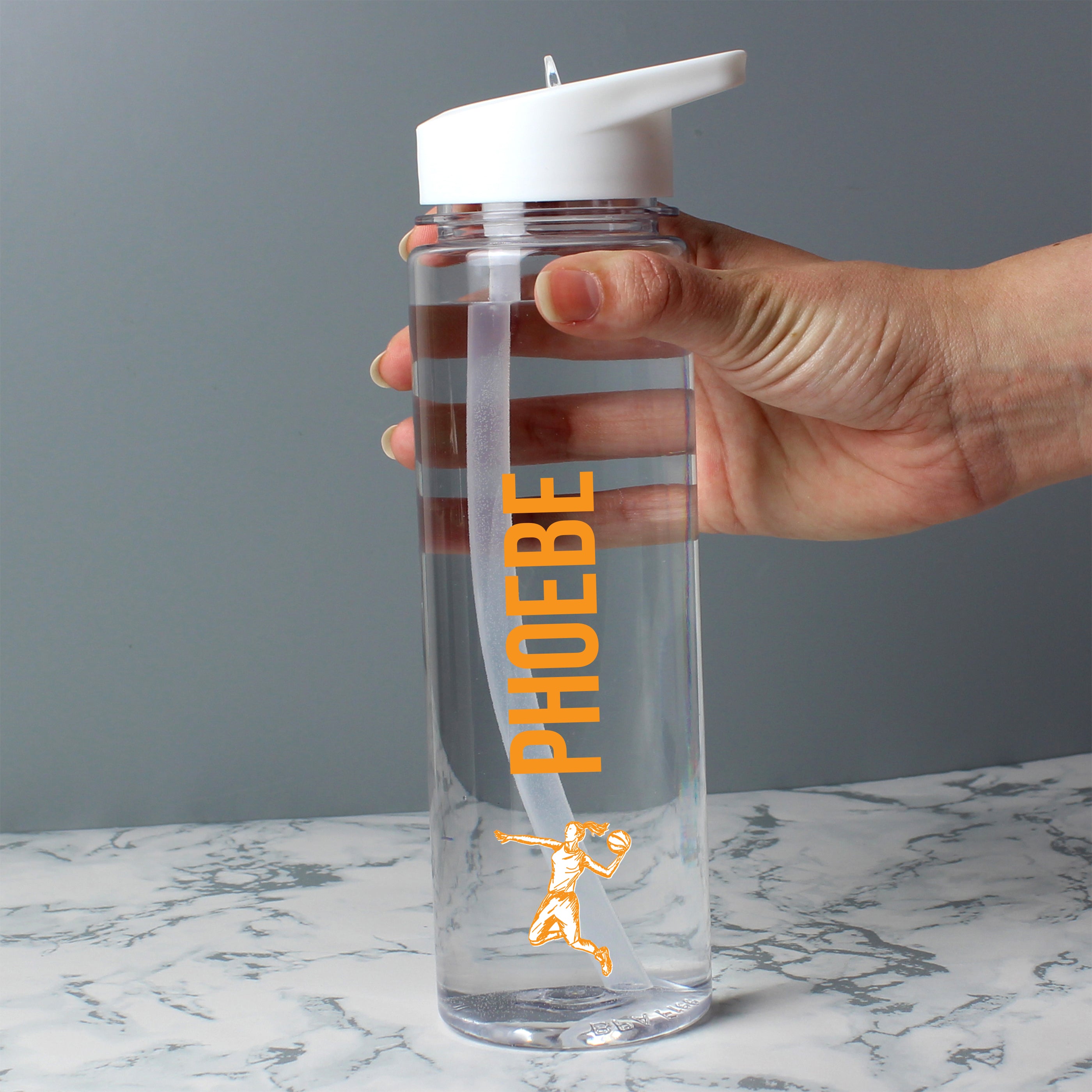 Personalised Sports Name Only Water Bottle