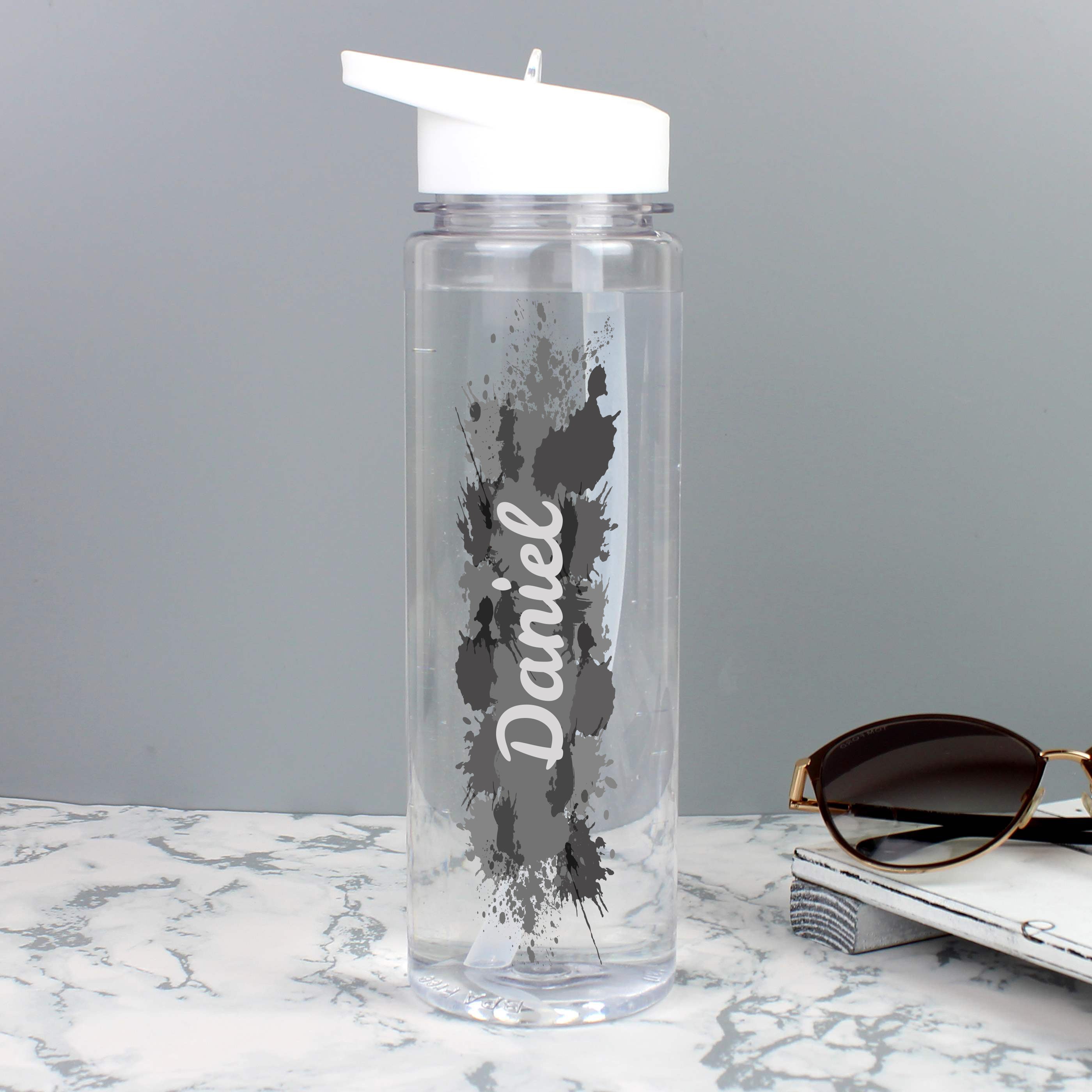 Personalised Splash Name Only Water Bottle