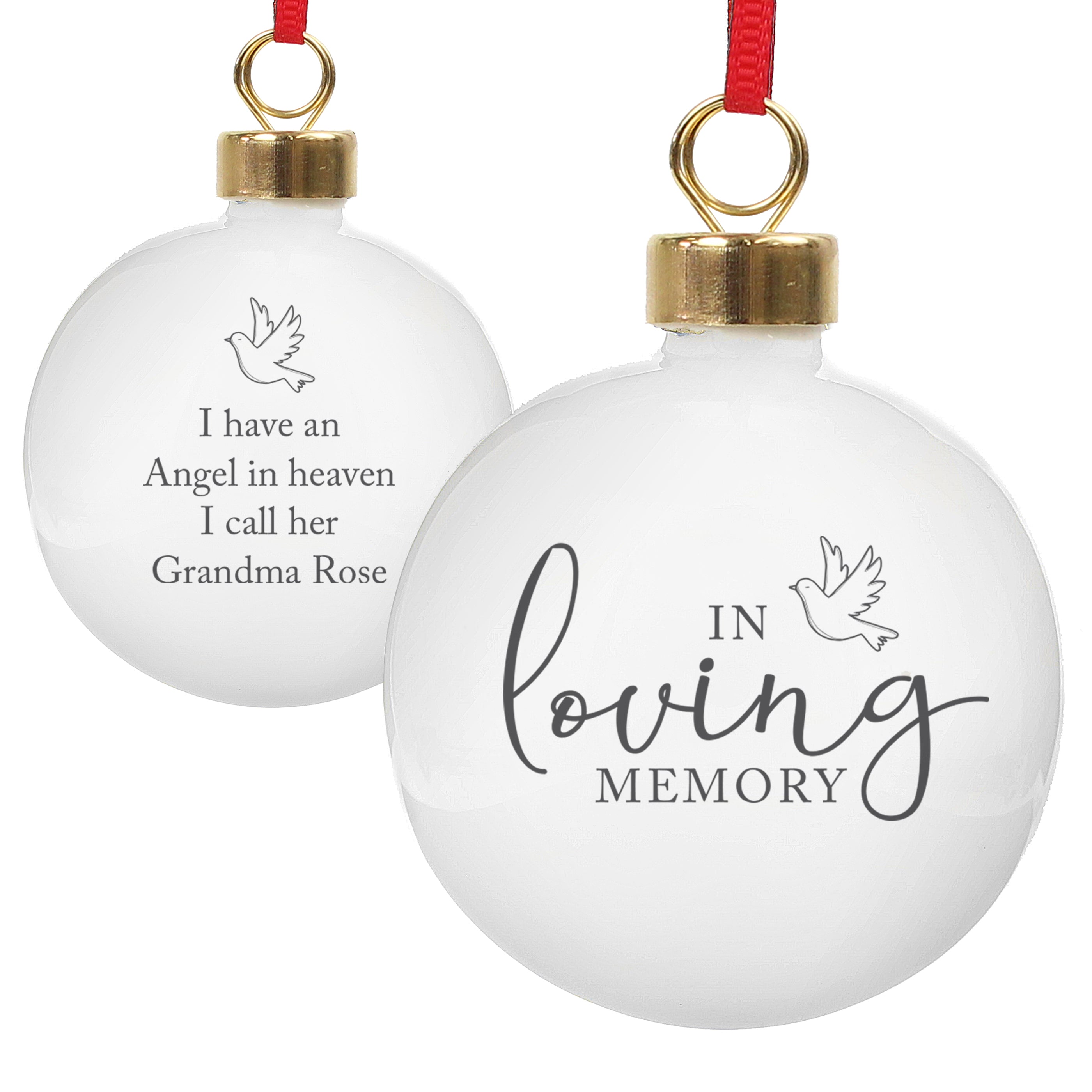 Personalised In Loving Memory Bauble