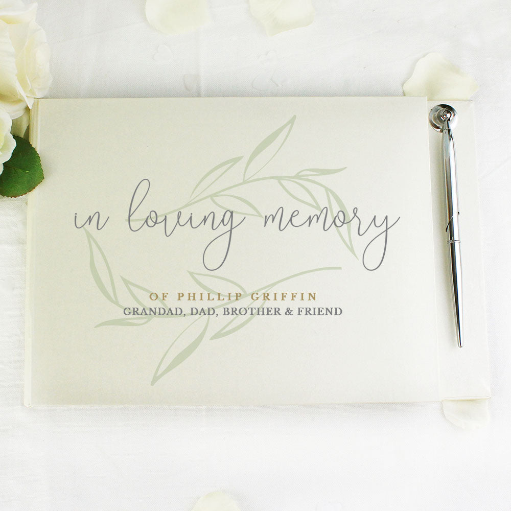 Personalised In Loving Memory Guest Book