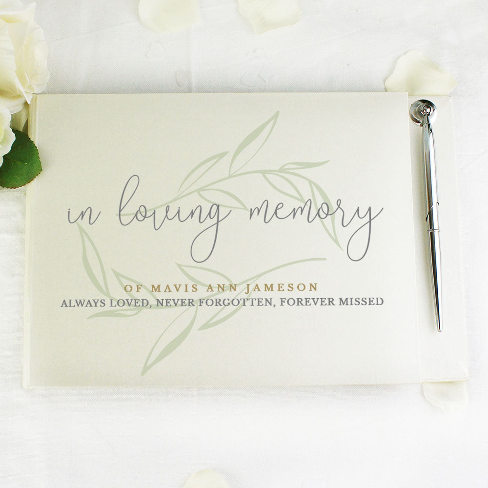 Personalised In Loving Memory Guest Book