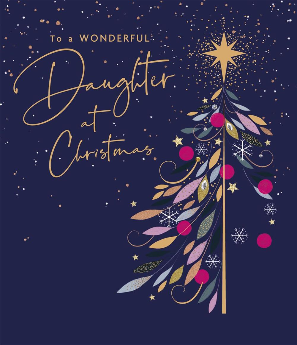 Daughter Christmas Card - Unusual Christmas Tree