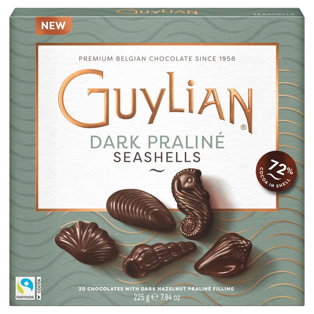 Guylian Dark Chocolate Praline Seashells in Gift Box - 6x225g