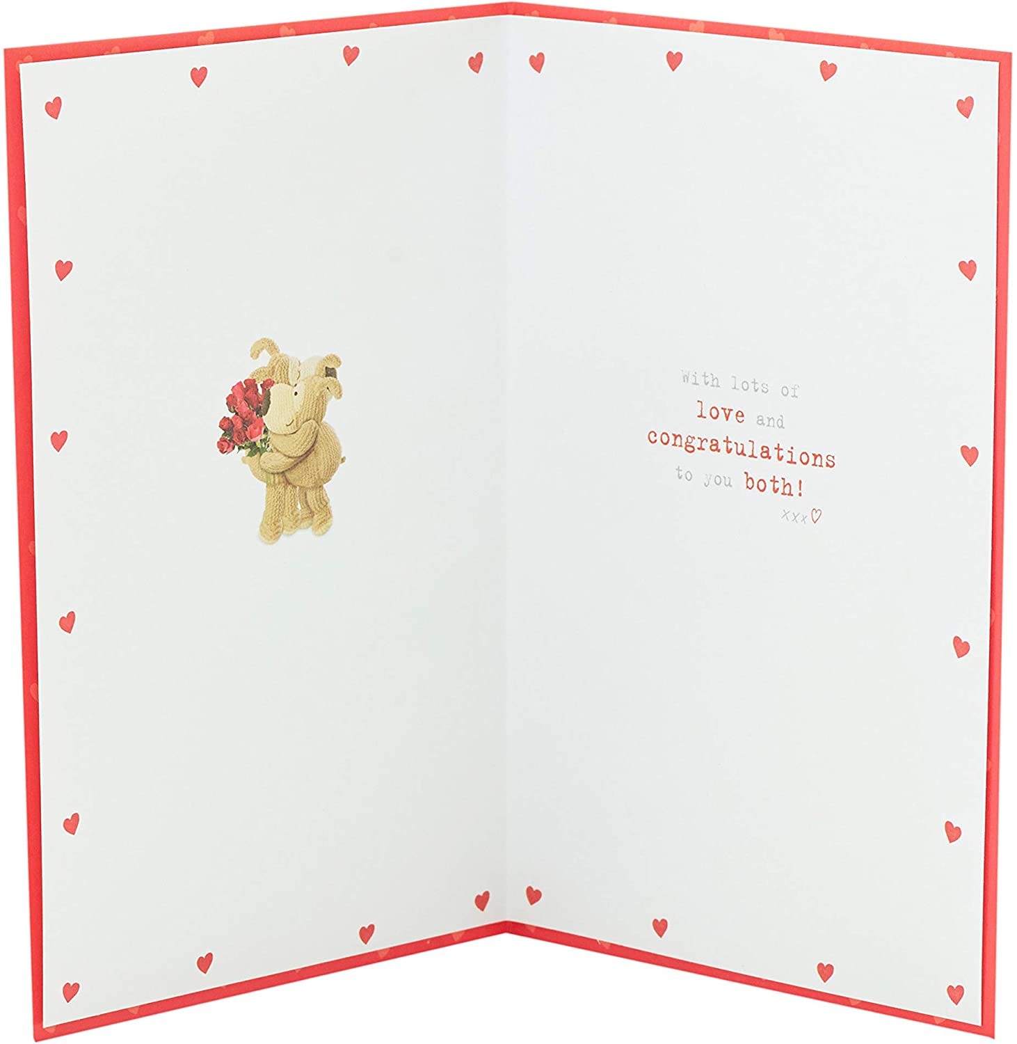 40th Wedding Anniversary Card - "Boofles" Romance And Red Roses