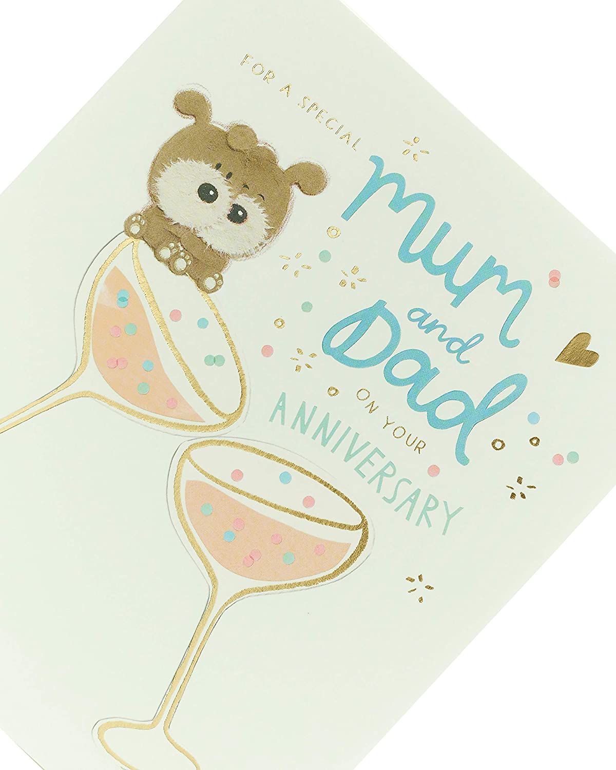 Mum & Dad Anniversary Card - "Lots Of Woof"