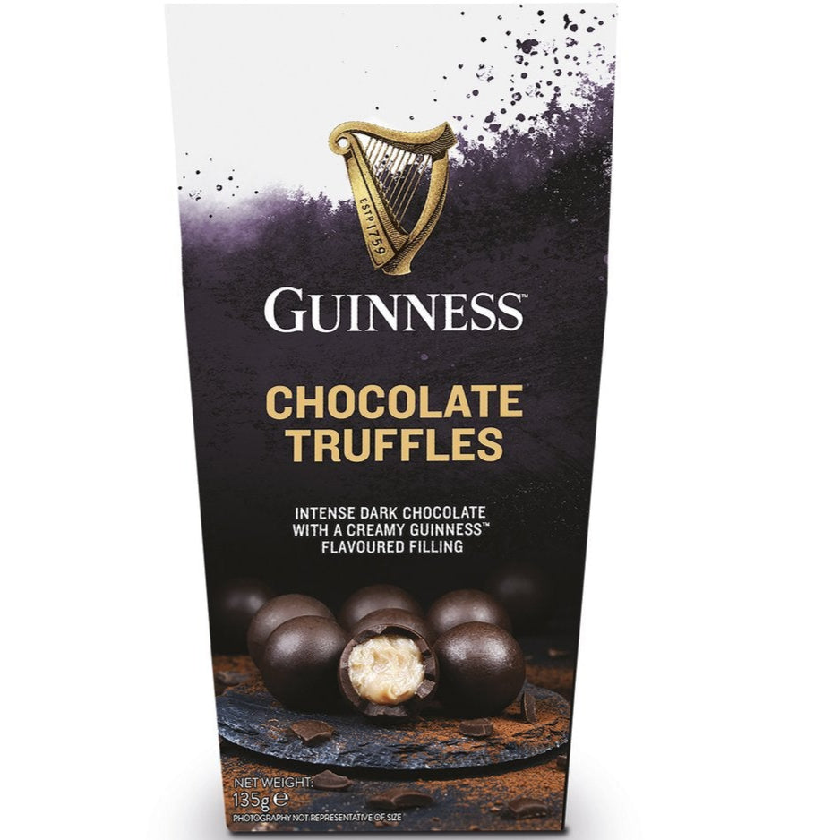 Guinness Dark Chocolate Twist Wrapped Truffles in Carton