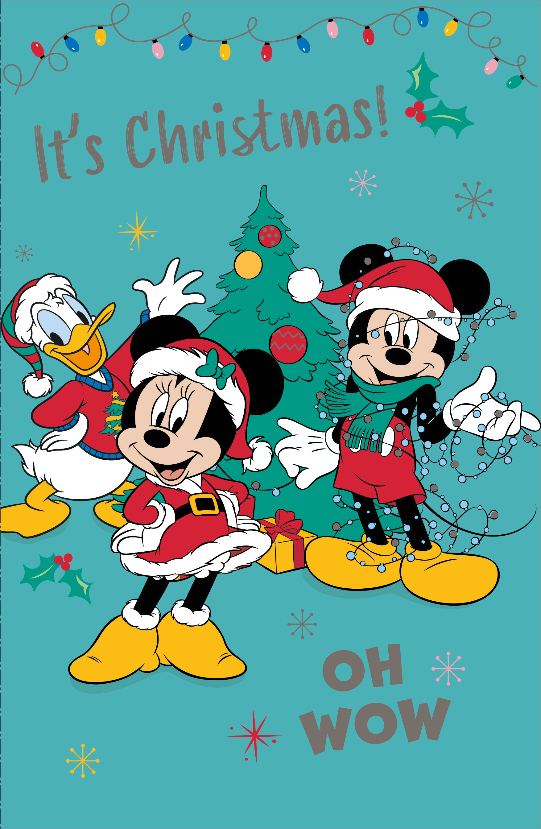 Christmas Juvenile Card - Disney Micky and Minnie