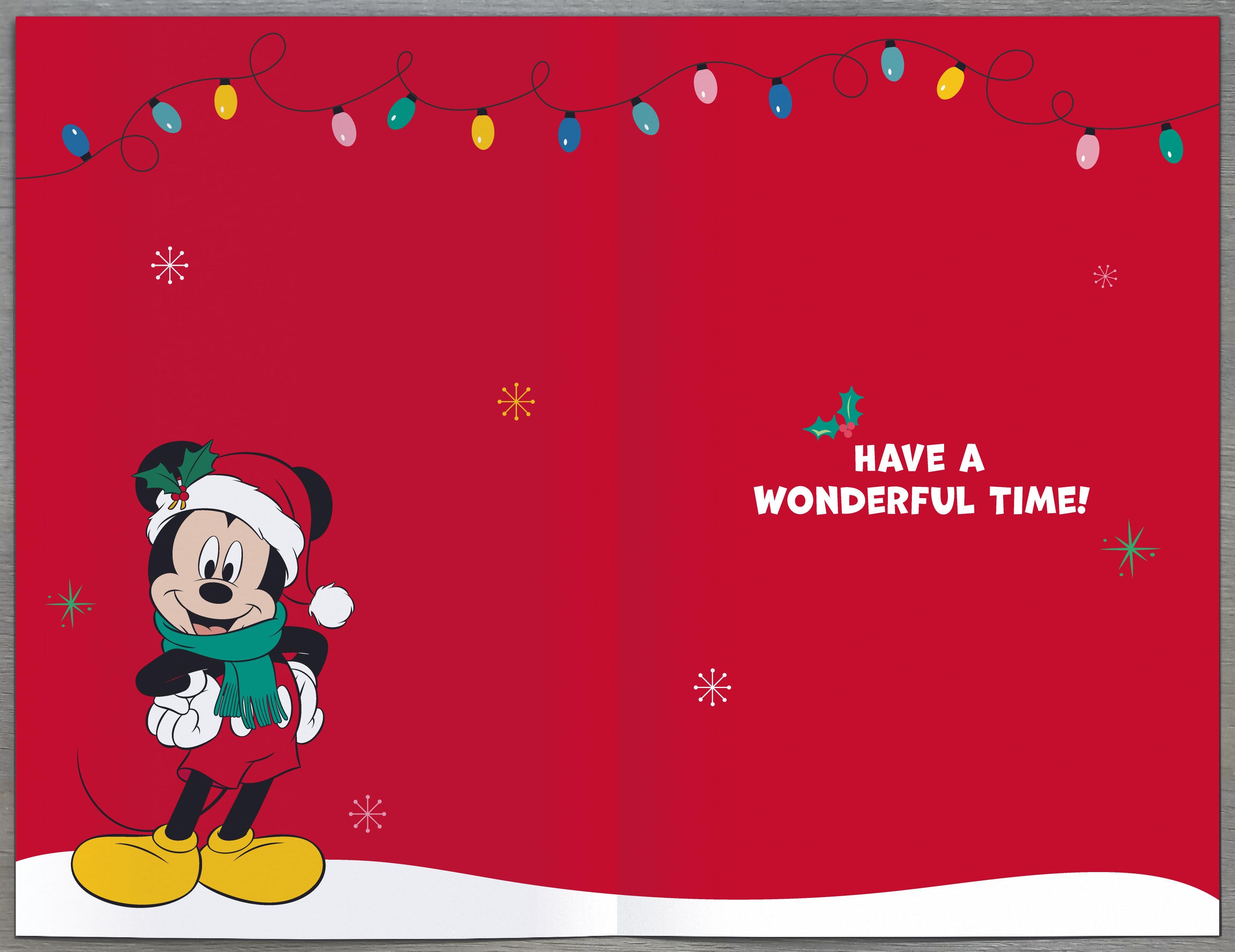 Christmas Juvenile Card - Disney Micky and Minnie