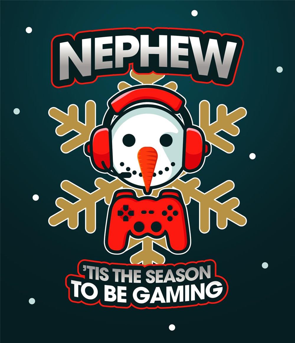 Nephew Christmas Card - Tis the Season to be Gamin