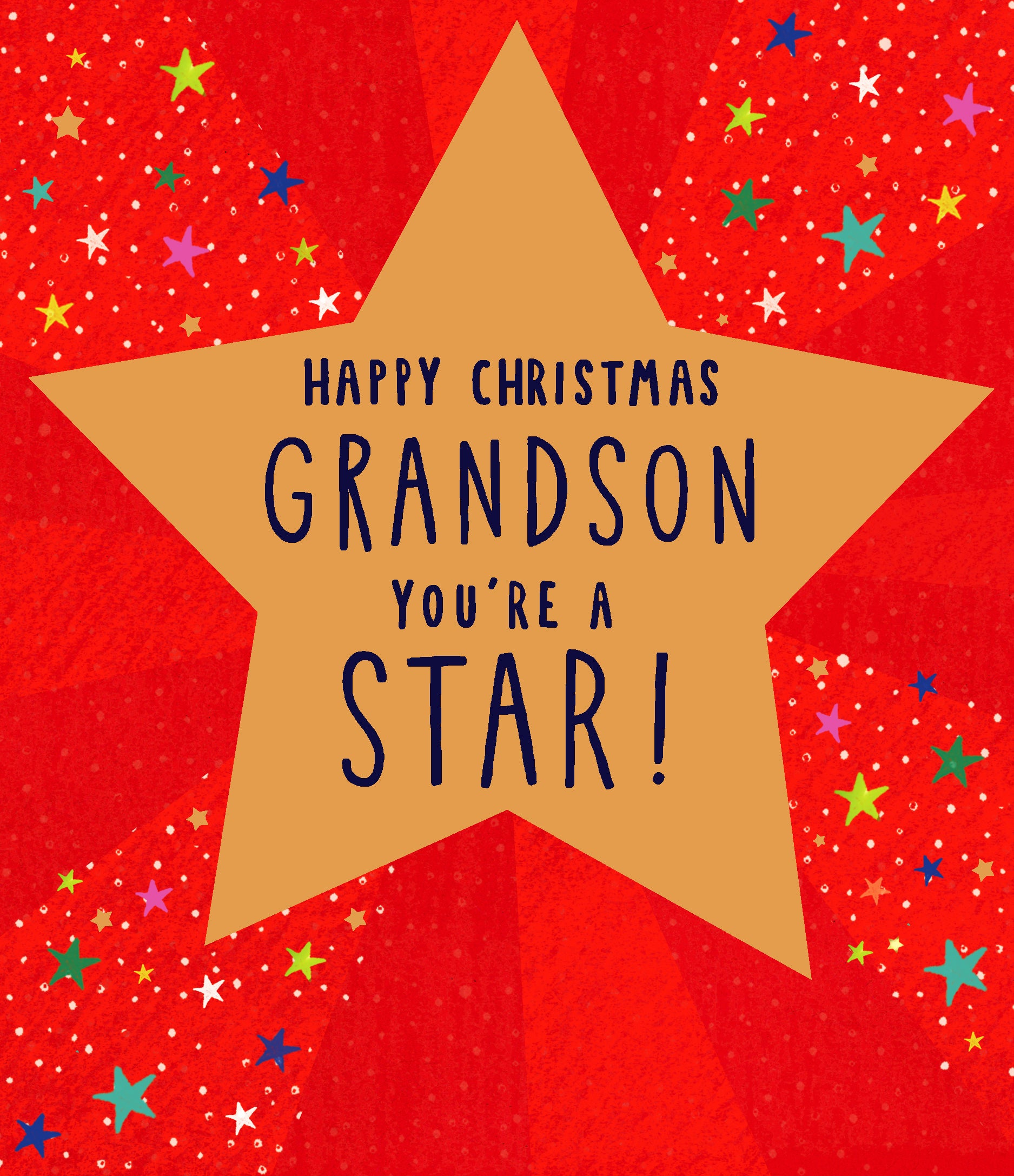 Grandson Christmas Card - You're A Star