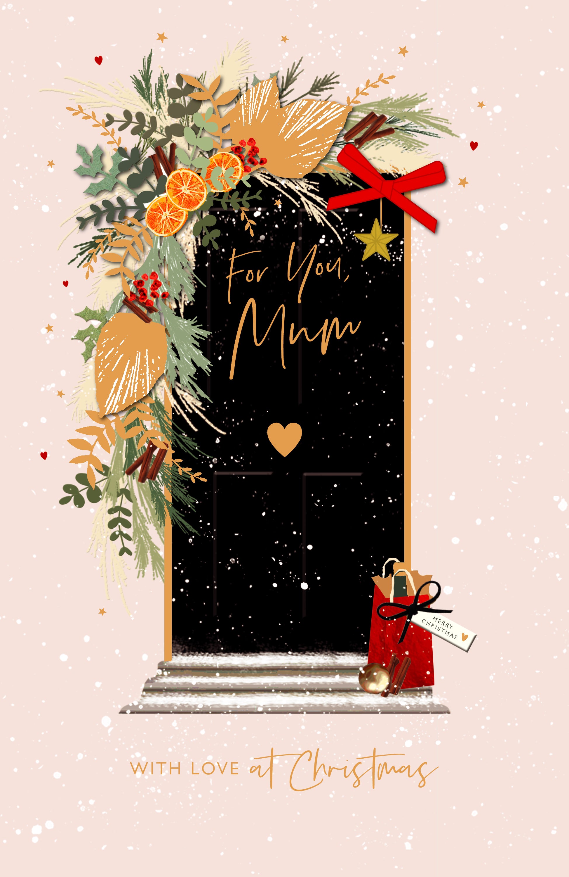 For You Mum With Love Christmas Card