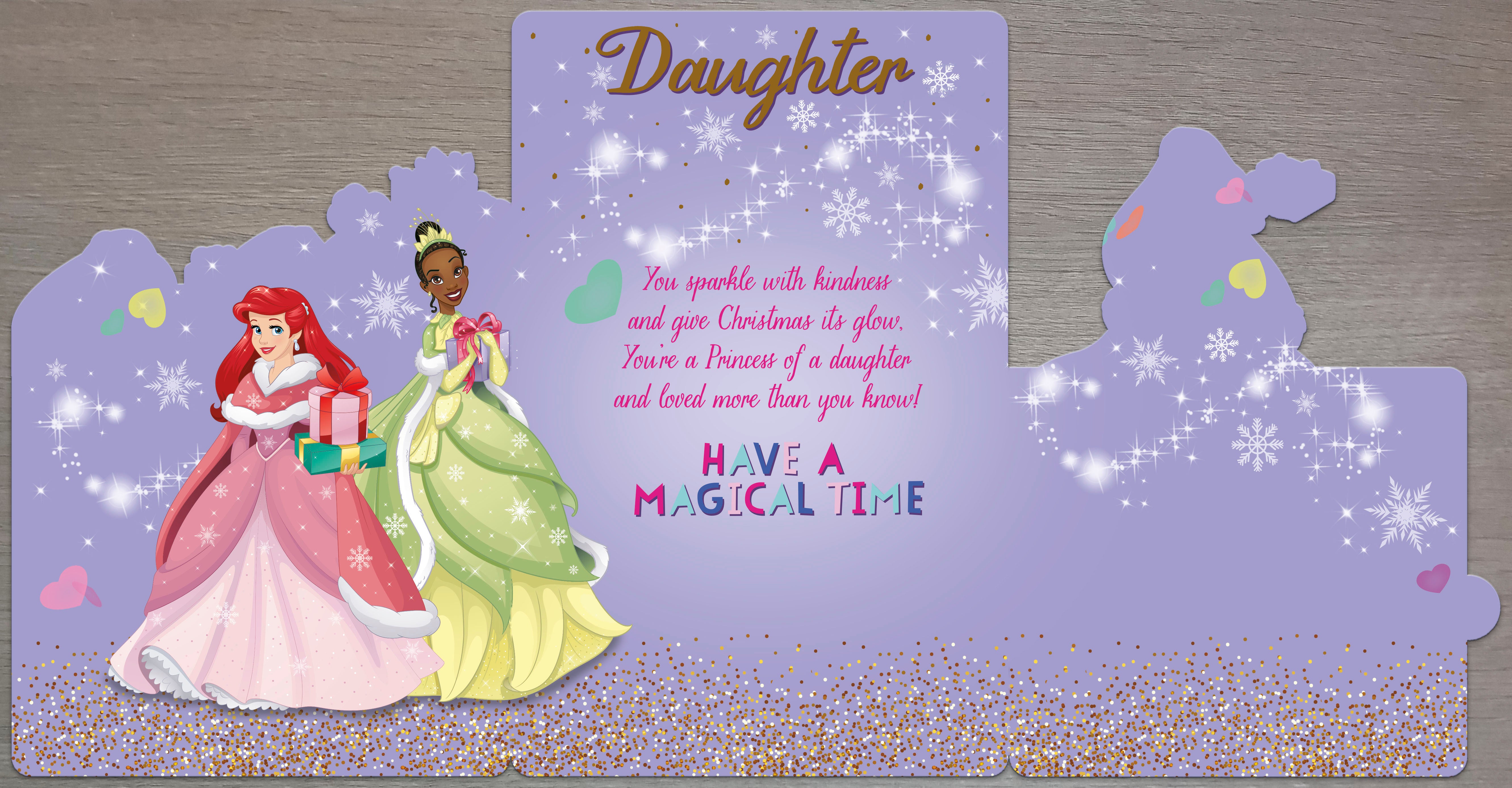 Daughter Christmas Card - Disney Princesses