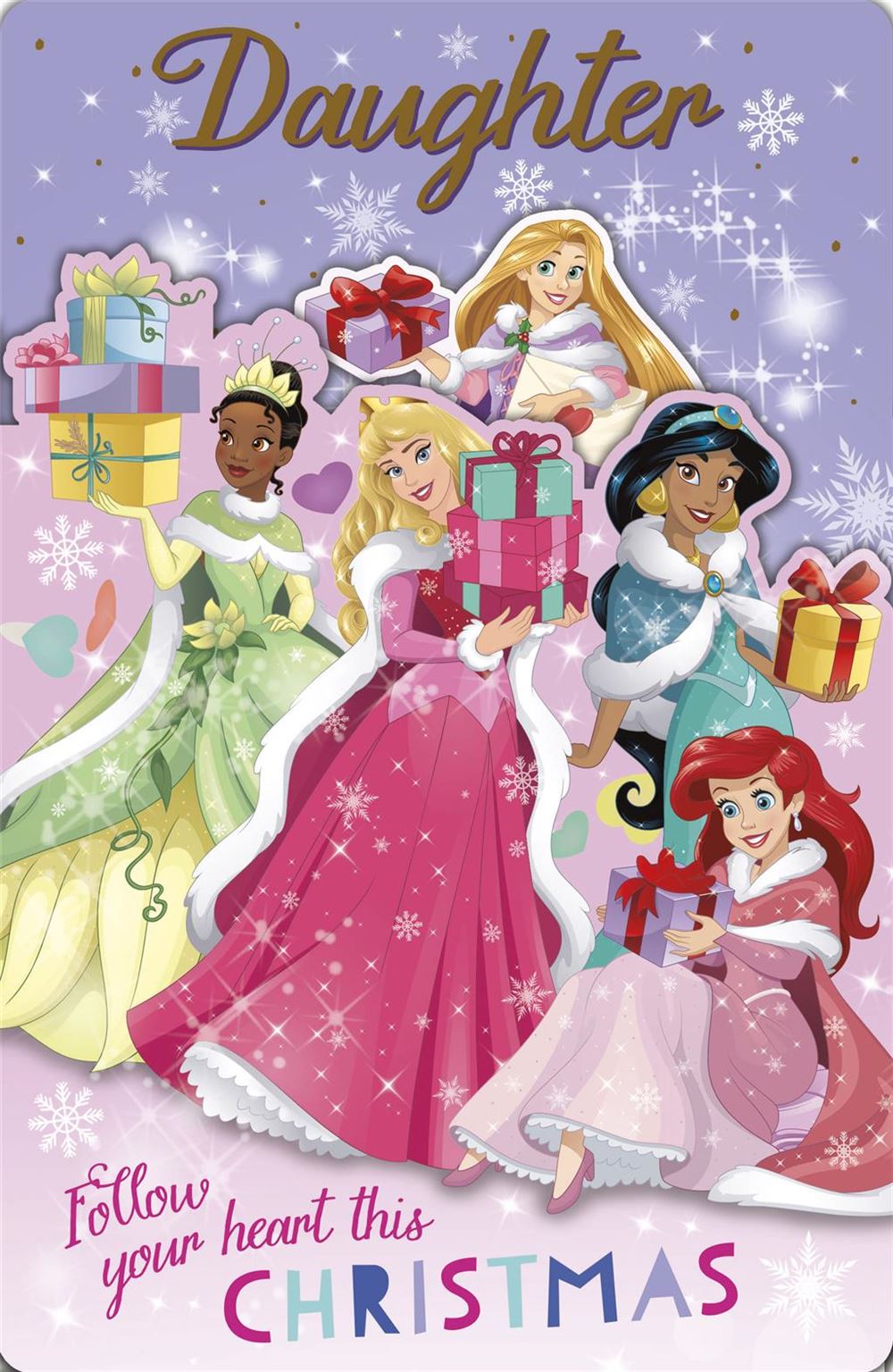 Daughter Christmas Card - Disney Princesses