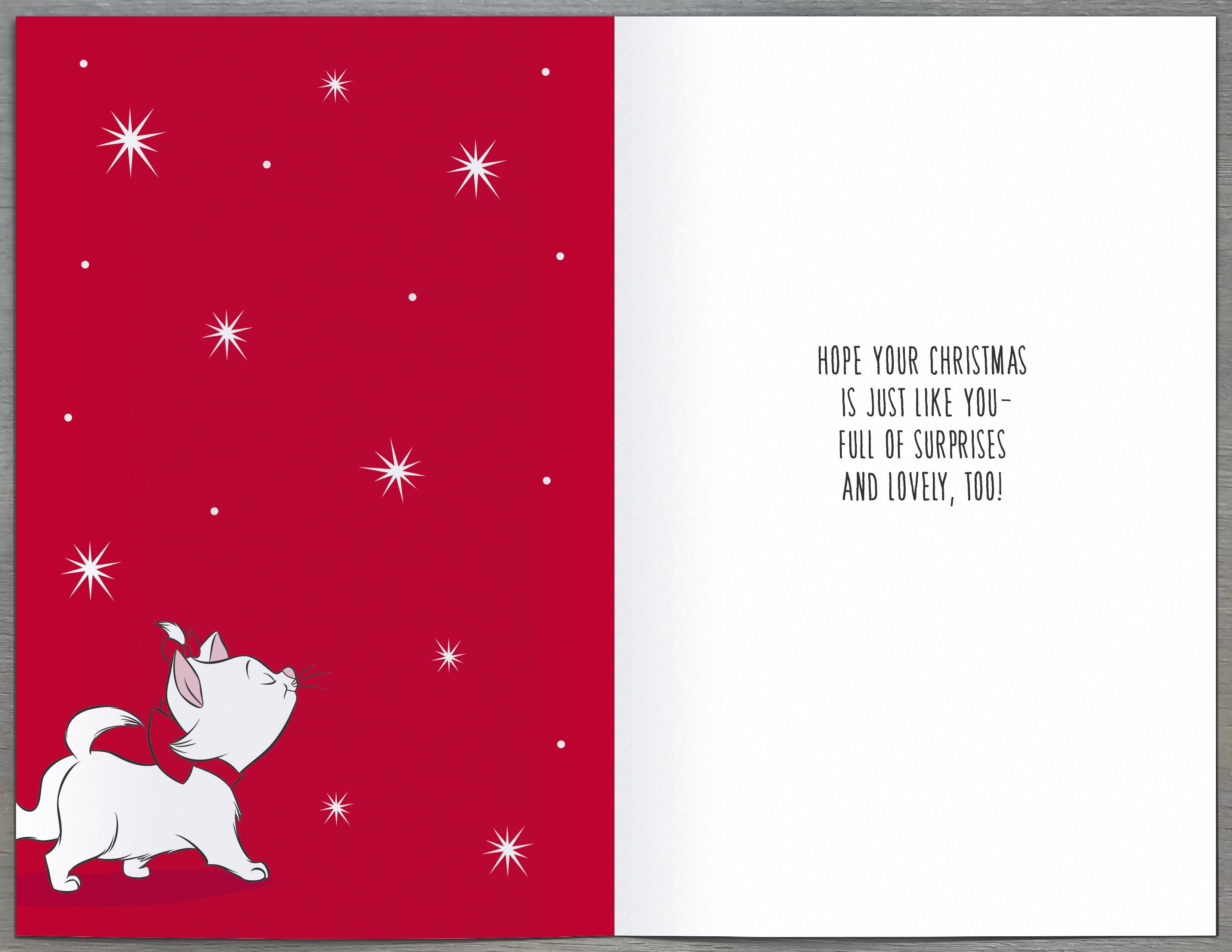 Niece Christmas Card - Marie The Aristocats