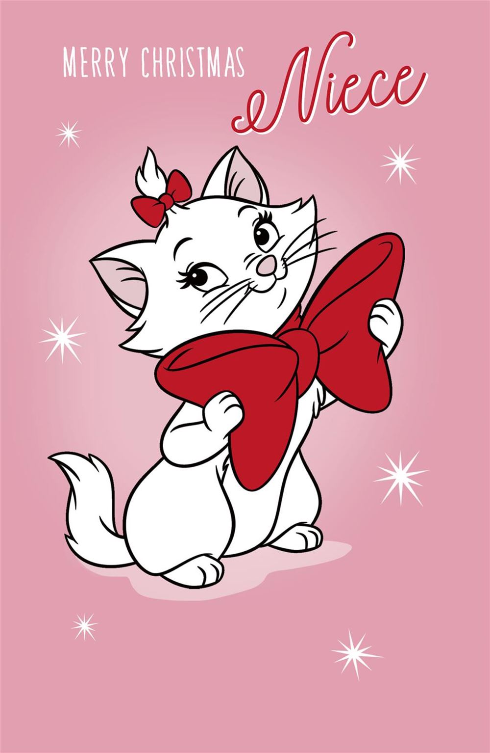 Niece Christmas Card - Marie The Aristocats