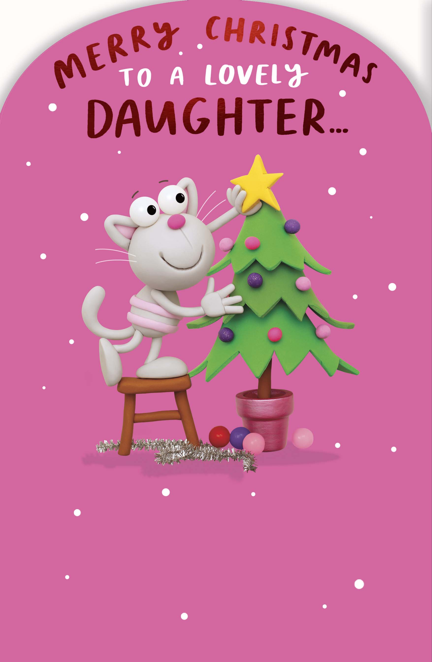 Daughter Christmas Card - Daughter Who Adds Her Own Sparkle