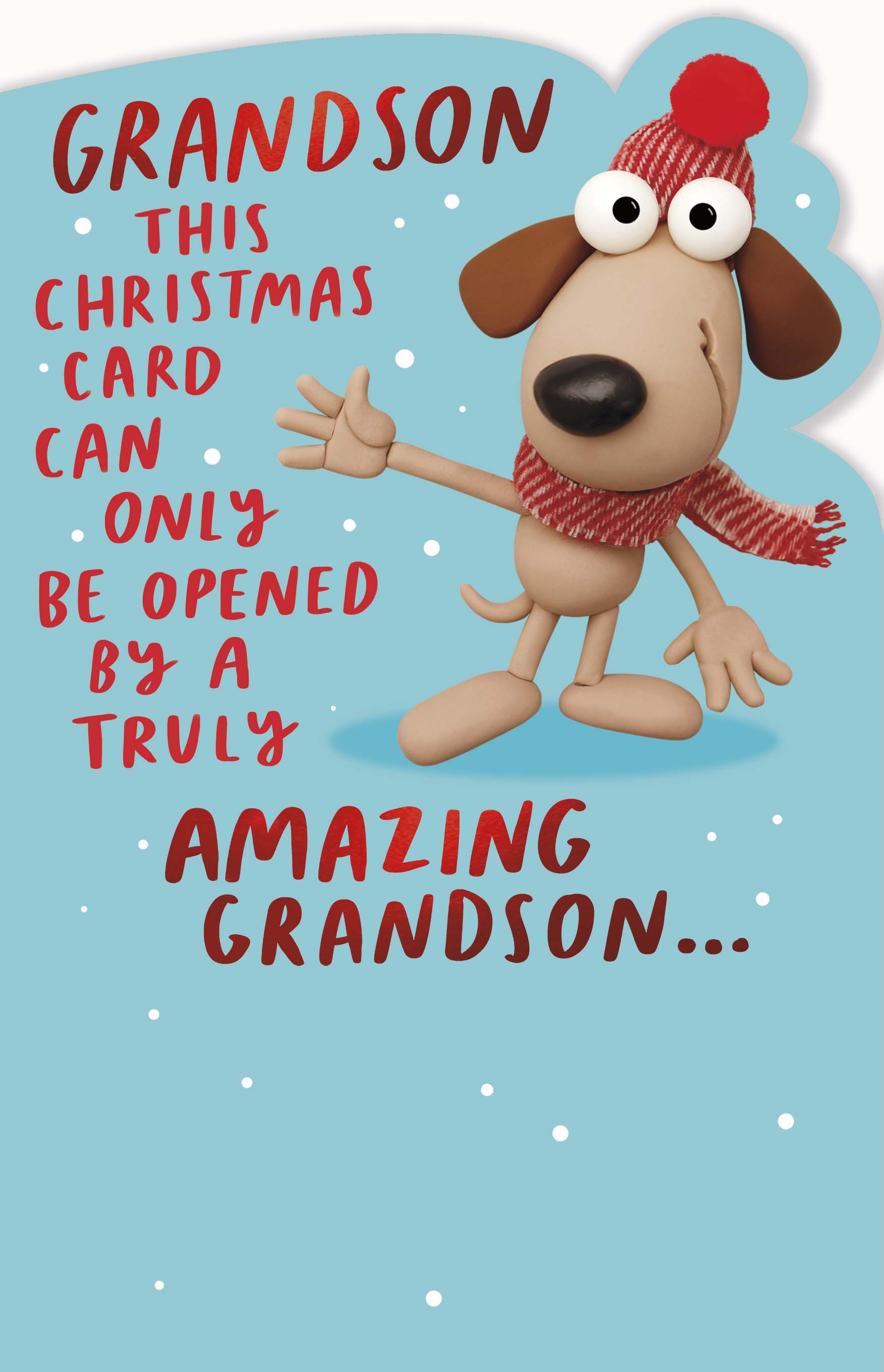 Grandson Christmas Card - For an Amazing Grandson