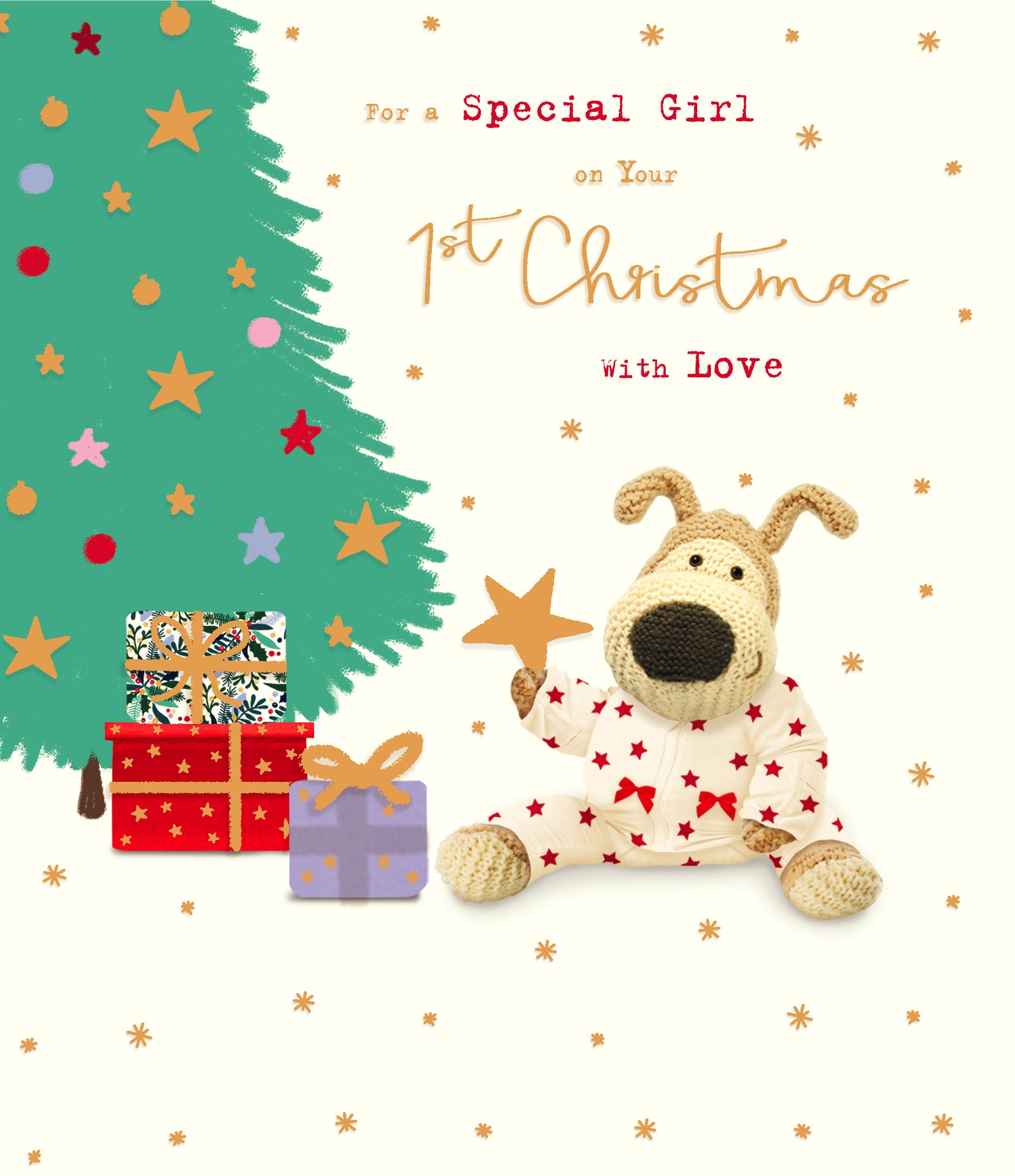 For a Special Girl 1st Christmas Card - Boofles