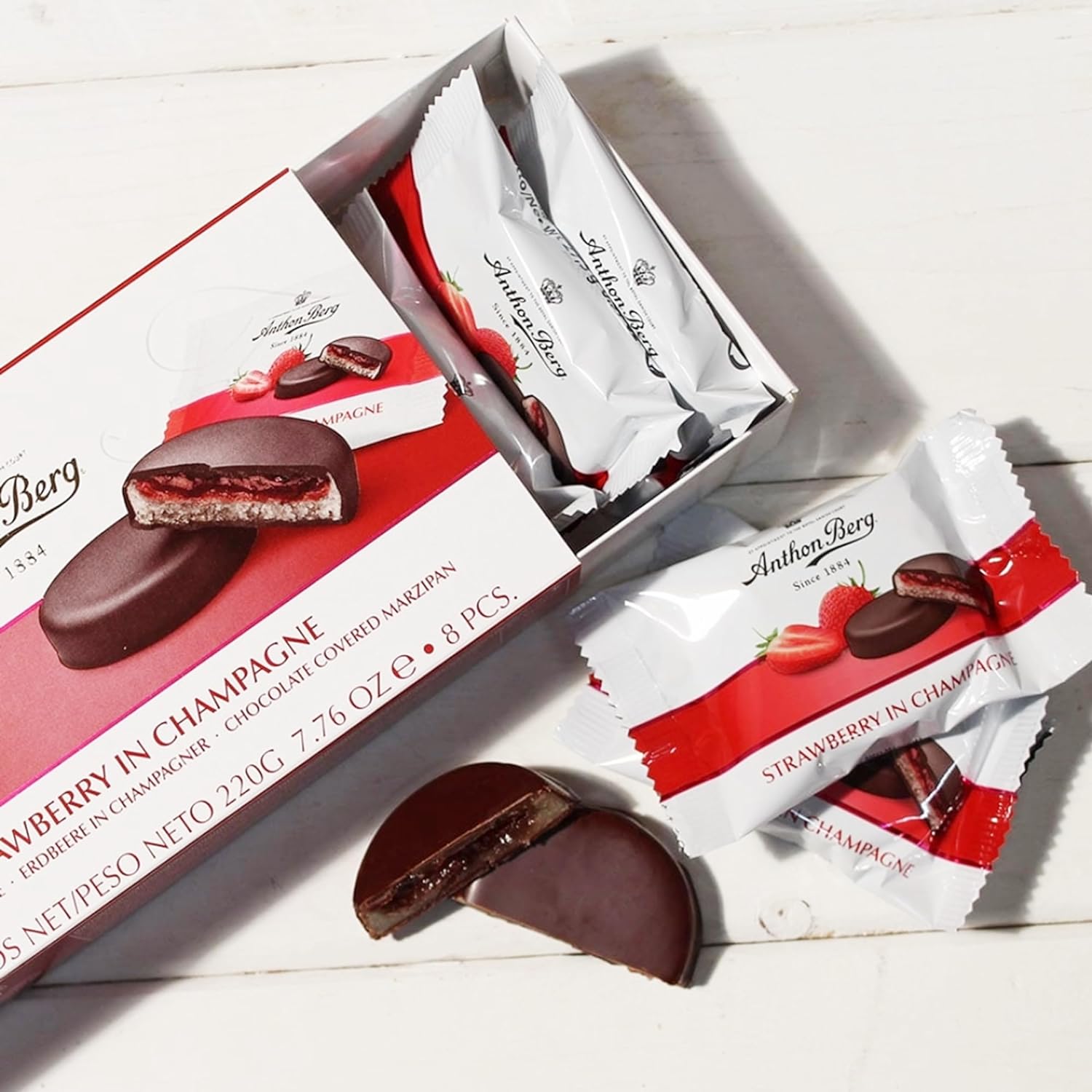 Anthon Berg Raspberry in Orange Liqueur Marzipan in Dark Chocolate