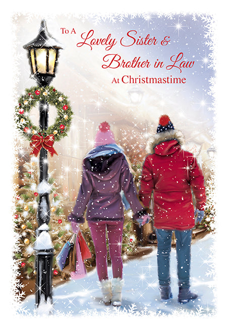 To A Loveley Sister & Brother-In-Law At Christmas Card