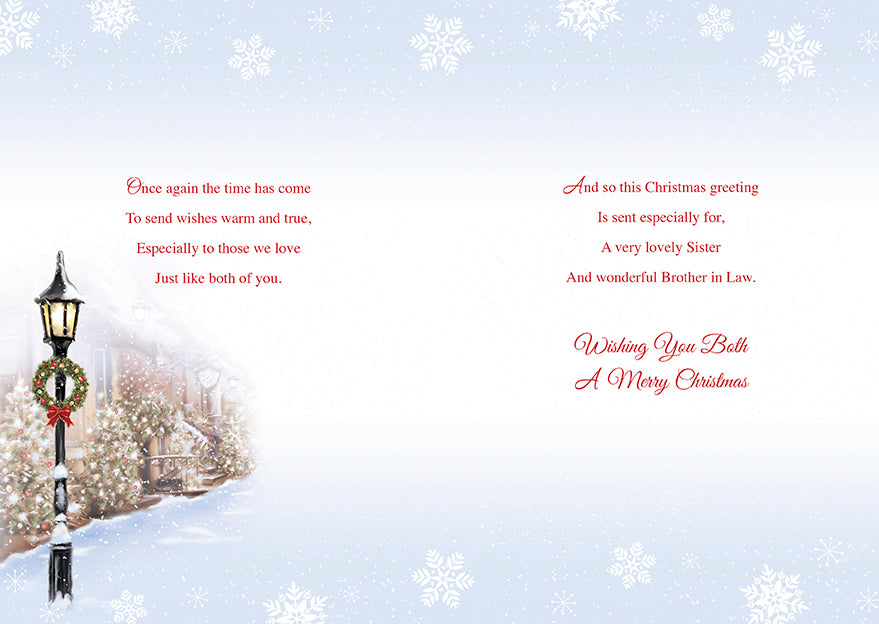 To A Loveley Sister & Brother-In-Law At Christmas Card