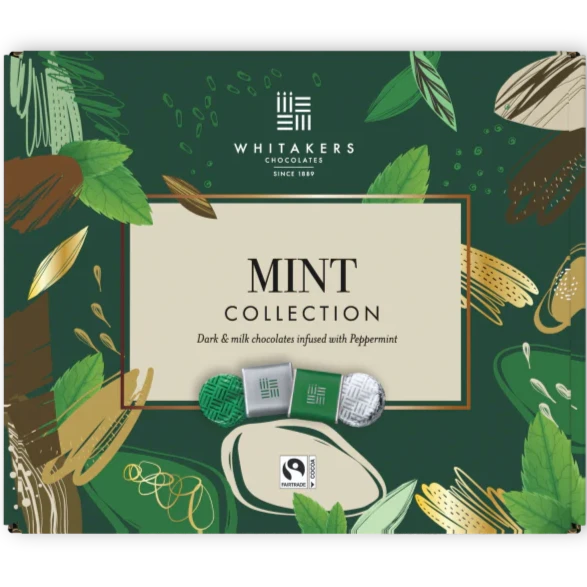 Whitakers Dark and Milk Chocolate Mint Collection in Carton