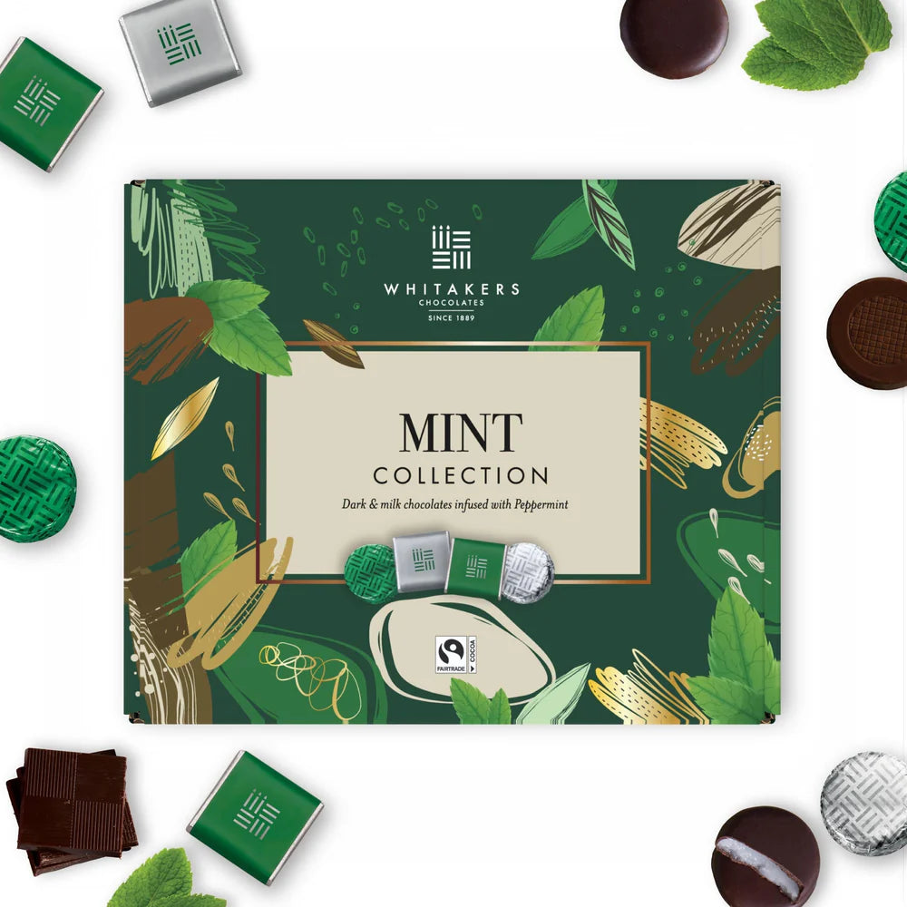 Whitakers Dark and Milk Chocolate Mint Collection in Carton