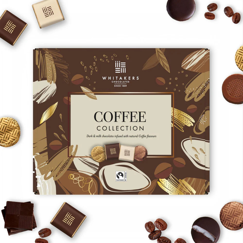 Whitakers Dark and Milk Chocolate Coffee Assortment in Carton