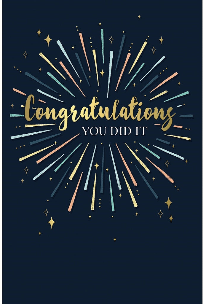 Congratulations Card - Starburst